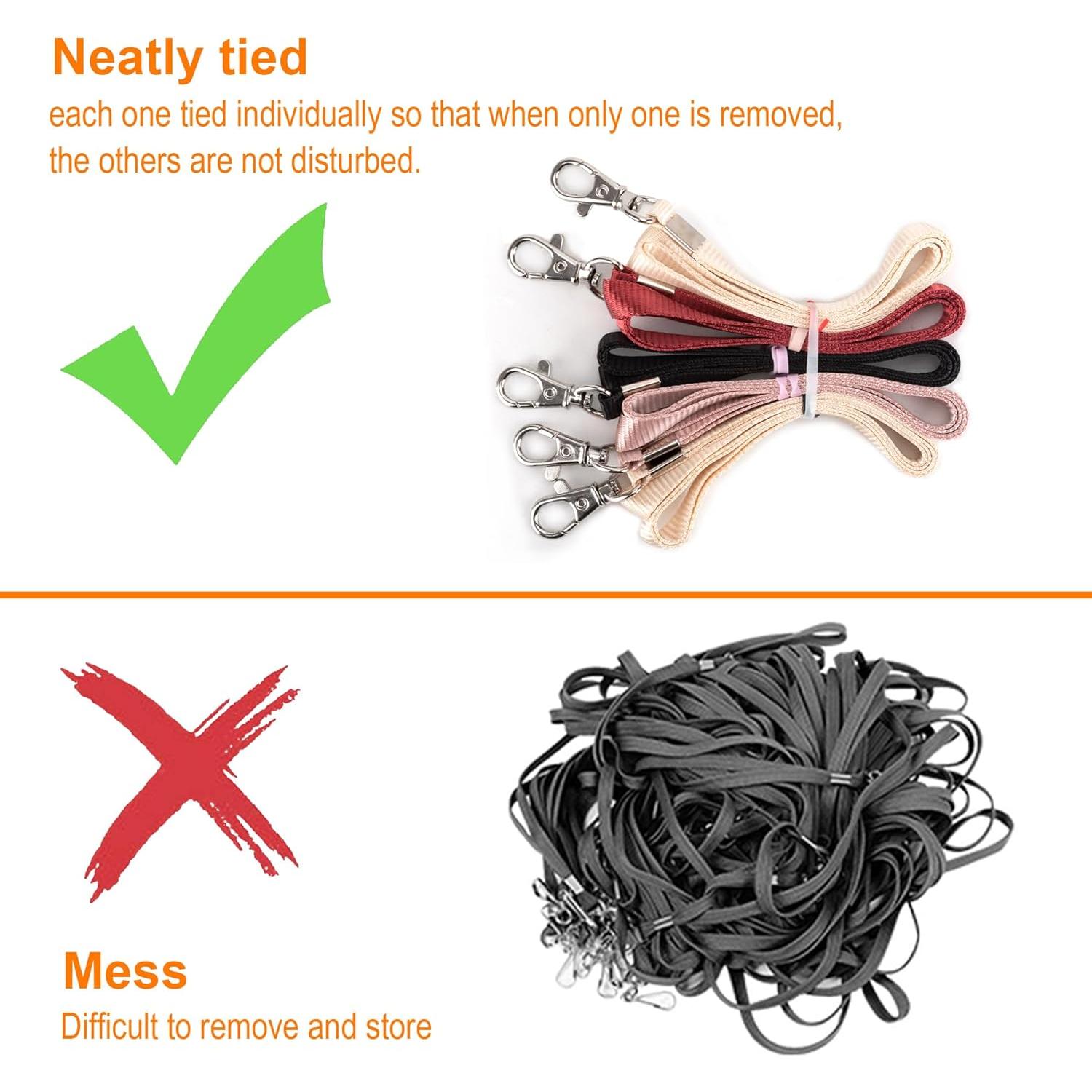 Cintas de Cuello Arae para Portatarjetas - 5 Unidades Nylon