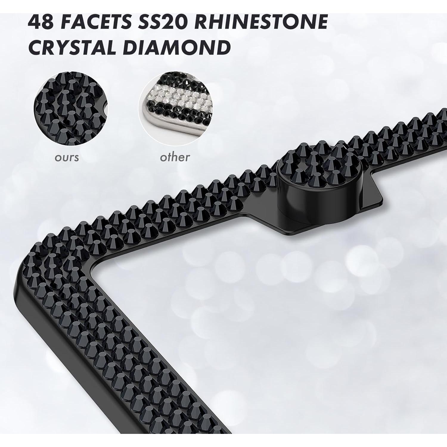 Marco de Placa de Licencia Brillante SHARE&CARE - 2 Piezas Color AB