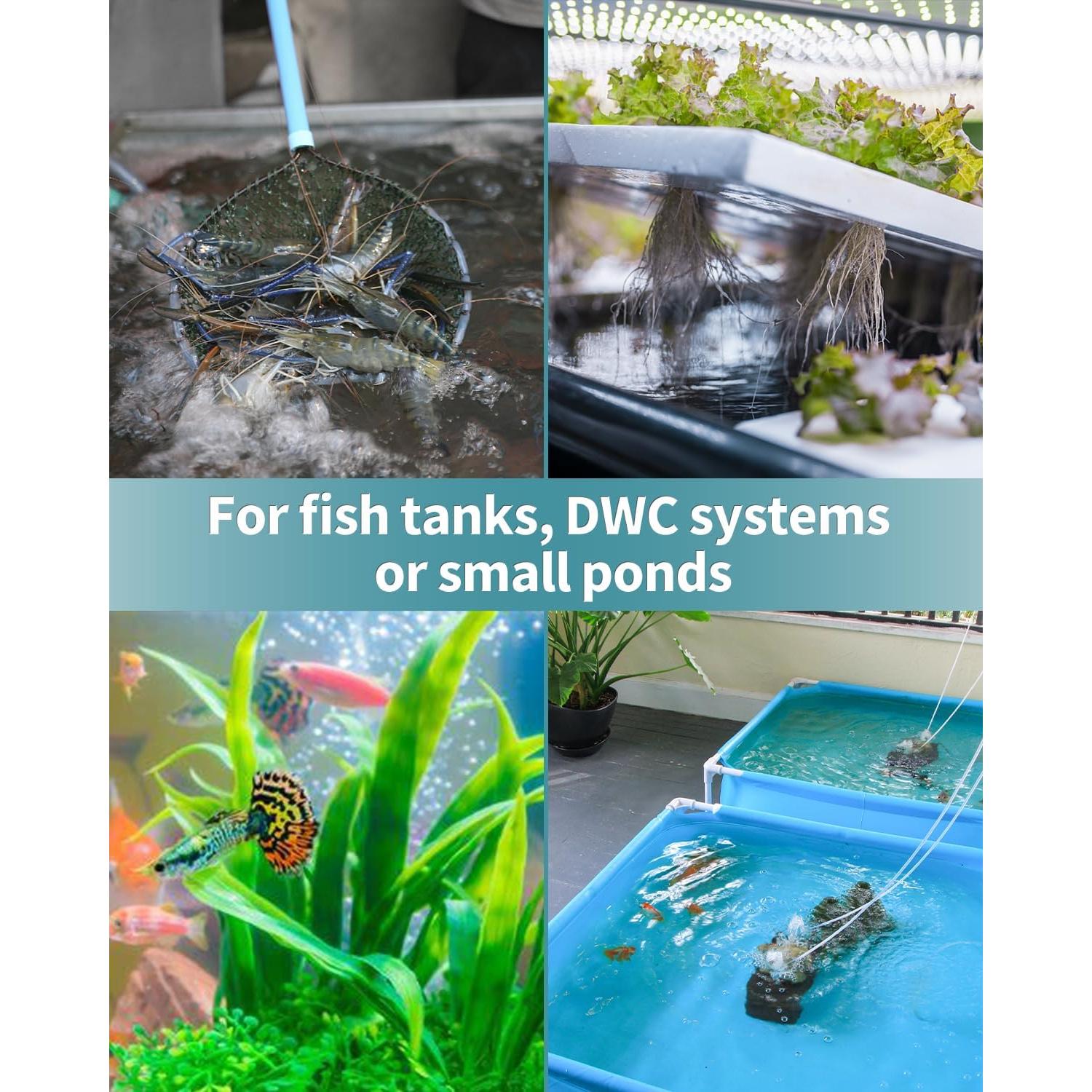 Pawfly Piedra de Aire para Acuario 4.7 cm x 4.8 cm - 2 Paquete