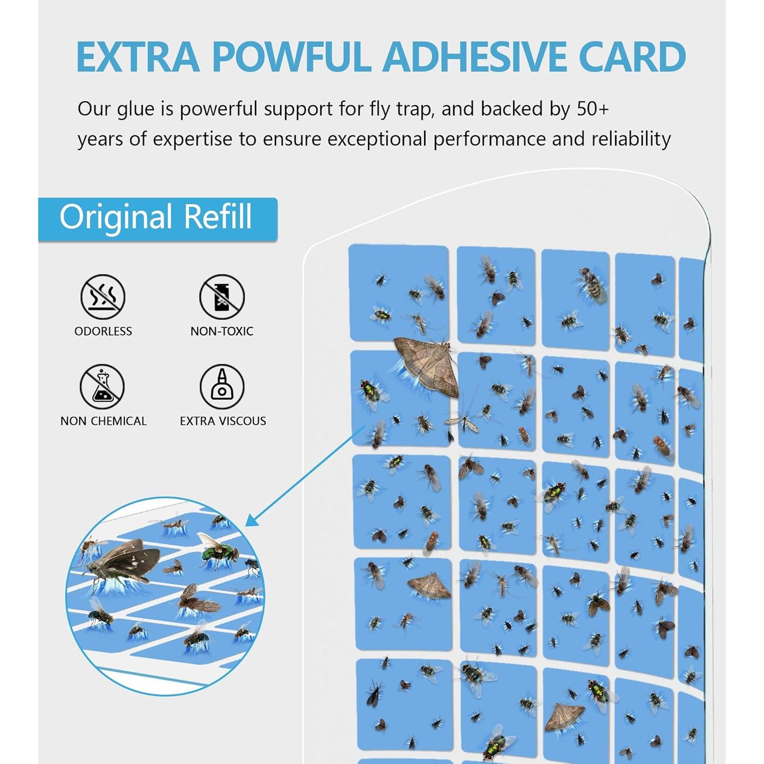 Trampa de Insectos Voladores WowCatch con Luz UV y 4 Recargas