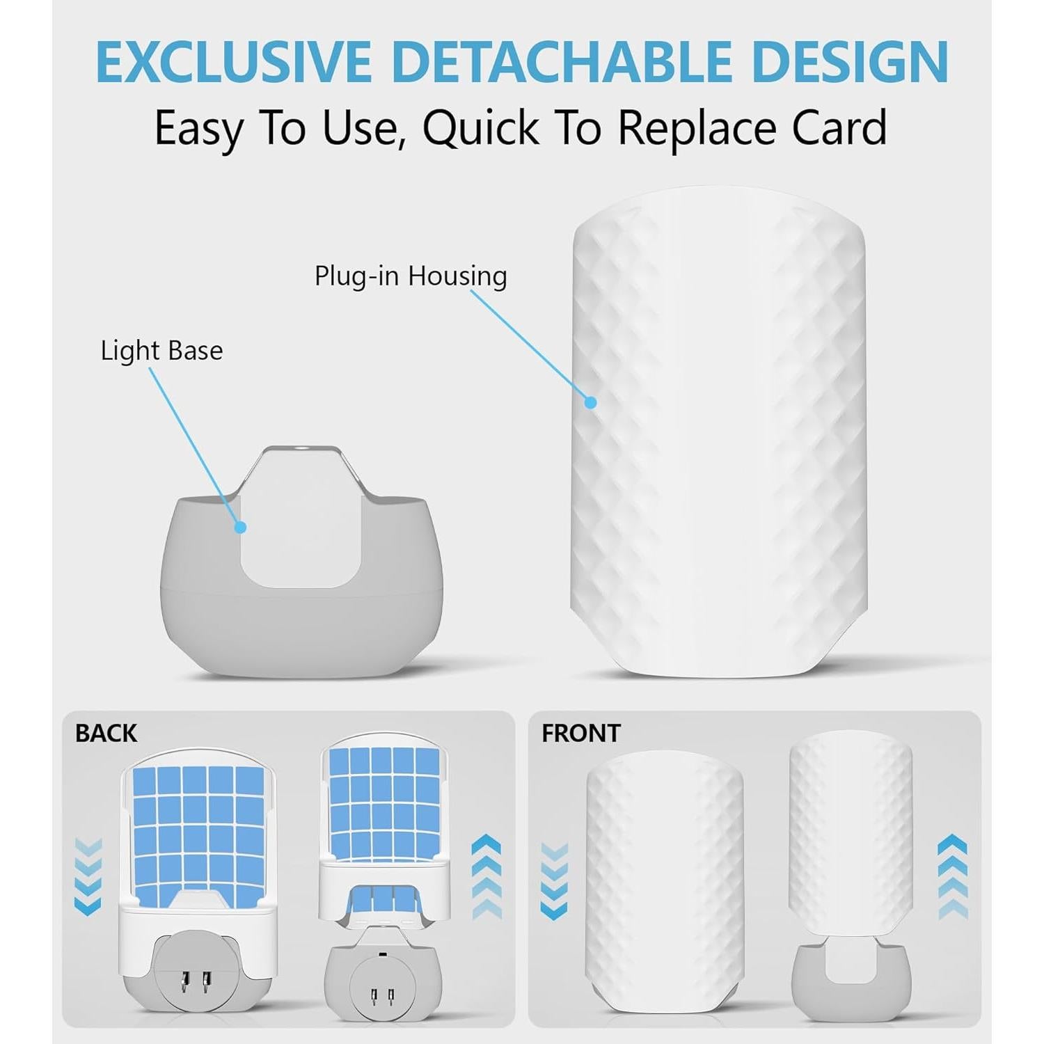 Trampa de Insectos Voladores WowCatch con Luz UV y 4 Recargas