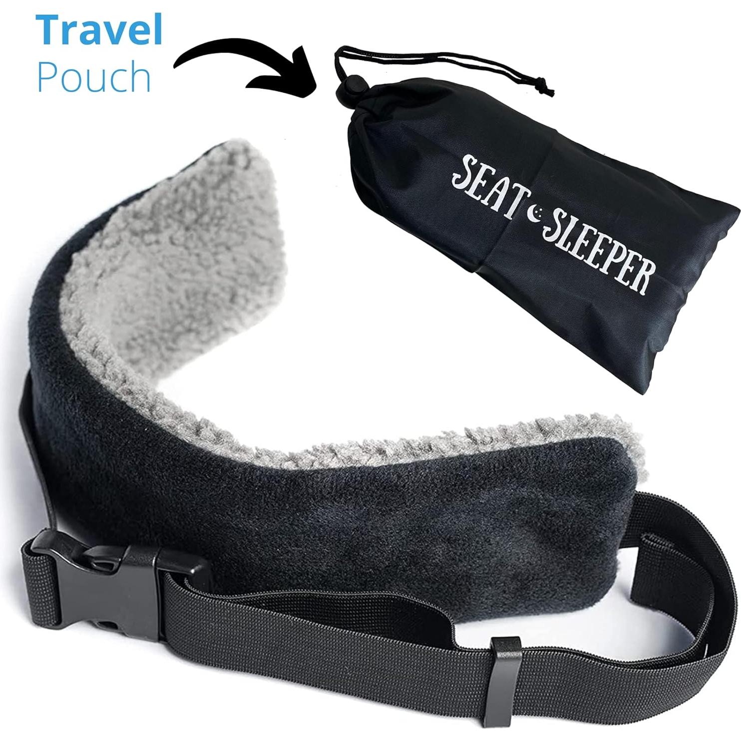 Almohada de Viaje SeatSleeper Ajustable para Cuello - Gris