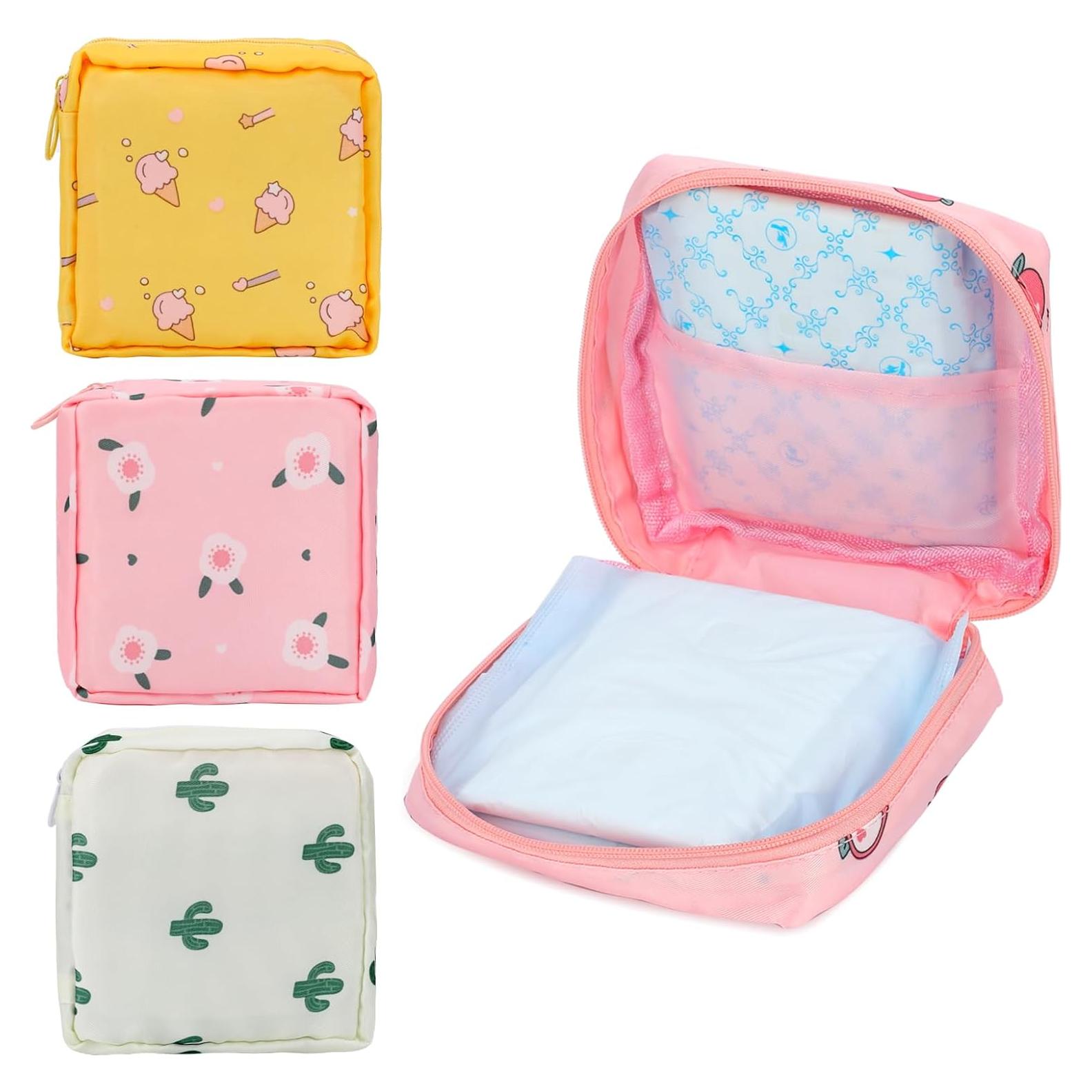 Bolsa de Almacenamiento Menstrual KALIONE 4 Piezas Impermeable