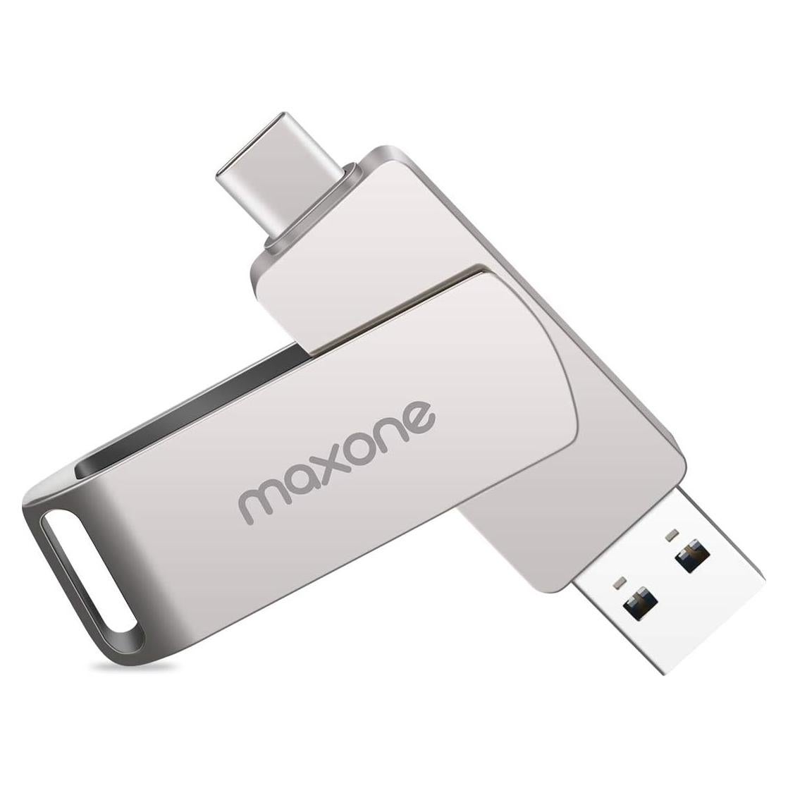 Maxone 128GB USB Tipo C 2 en 1 Alta Velocidad OTG
