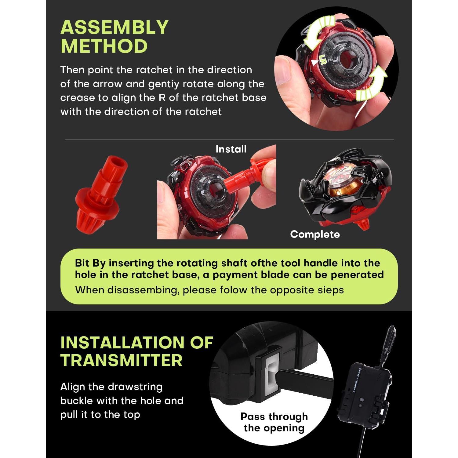 Conjunto de Batalla DEZAWRTY con 2 Trompos y Arena Xtreme