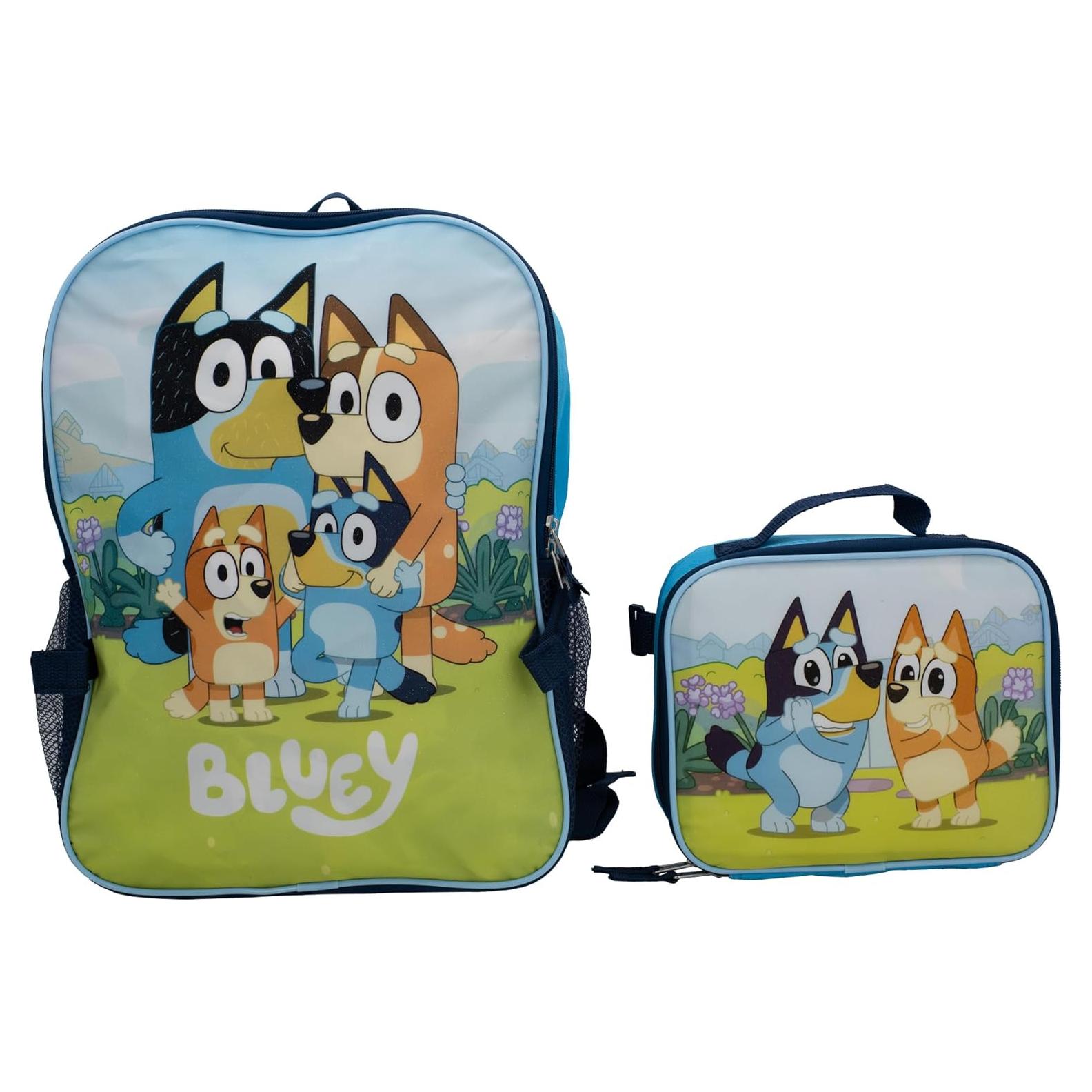Set de Mochila Bluey 2 Piezas para Niños 40.6 cm Azul