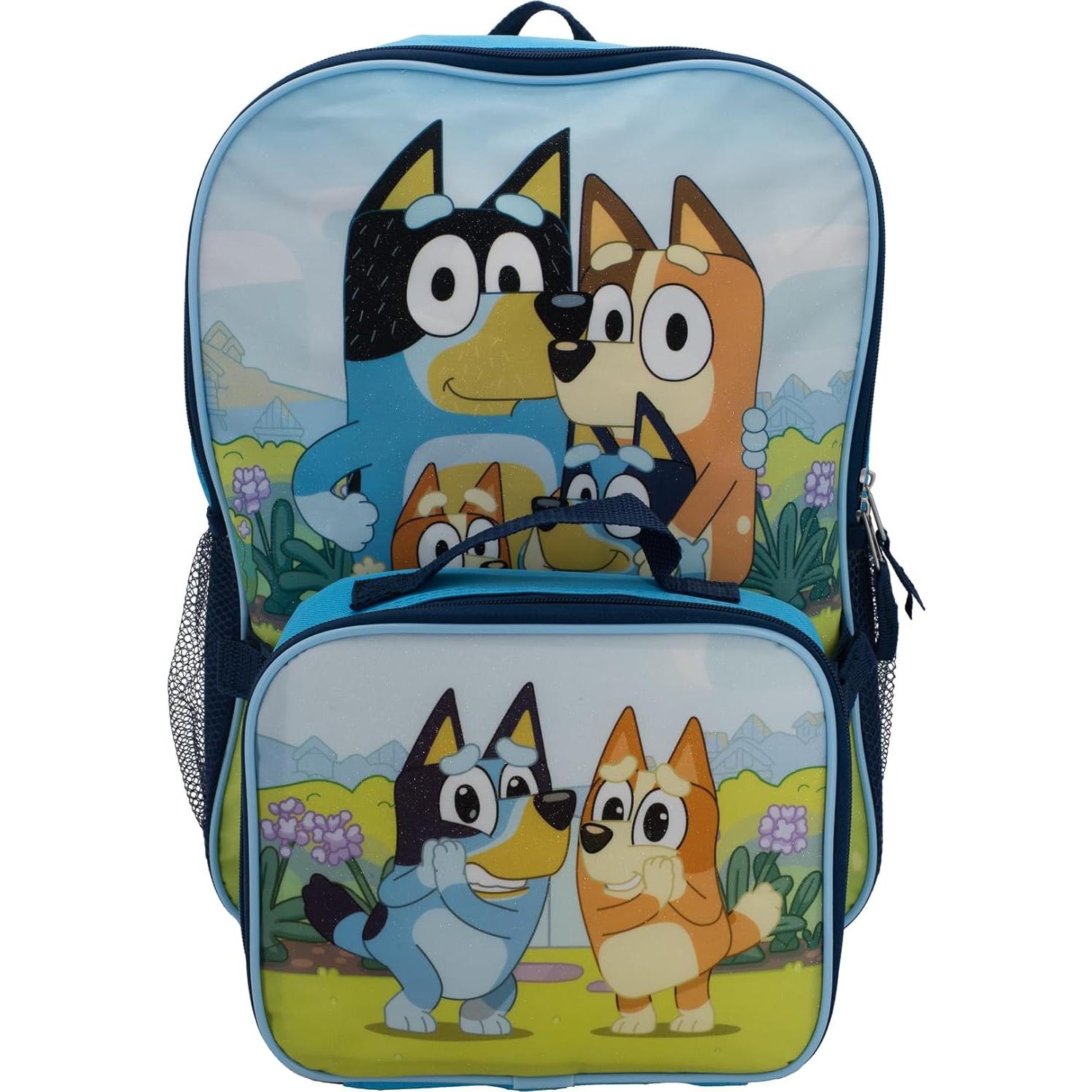 Set de Mochila Bluey 2 Piezas para Niños 40.6 cm Azul