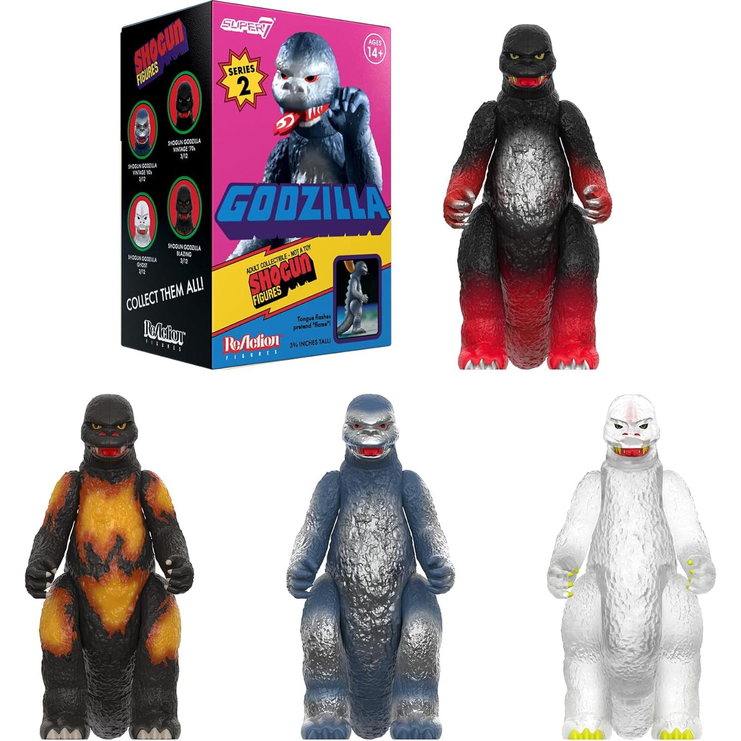 Super7 Toho Caja Sorpresa Onda 04 - 12 Figuras de Acción Godzilla