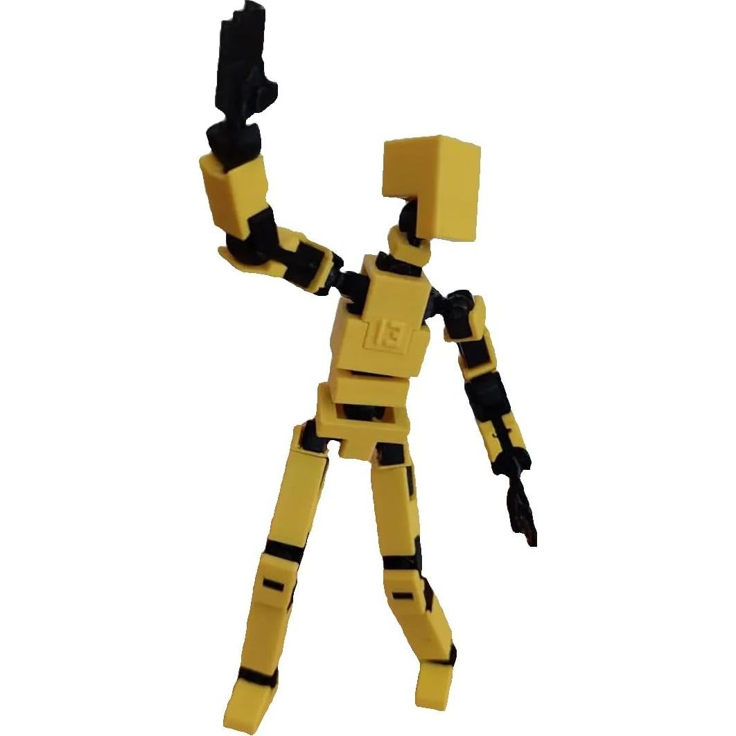 Figura Articulada Posable Azul LUCKY 13 - Juguete Creativo