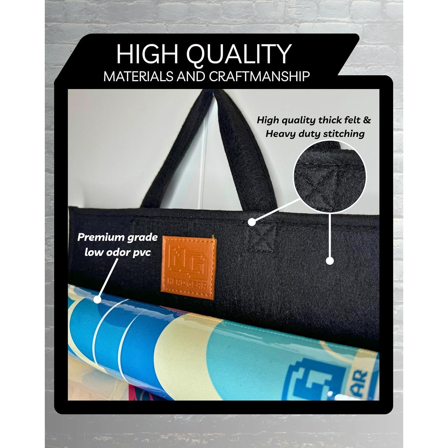 Organizador de Playmats MTG Nerd Gear - Almacena 12 Mats + Tubo