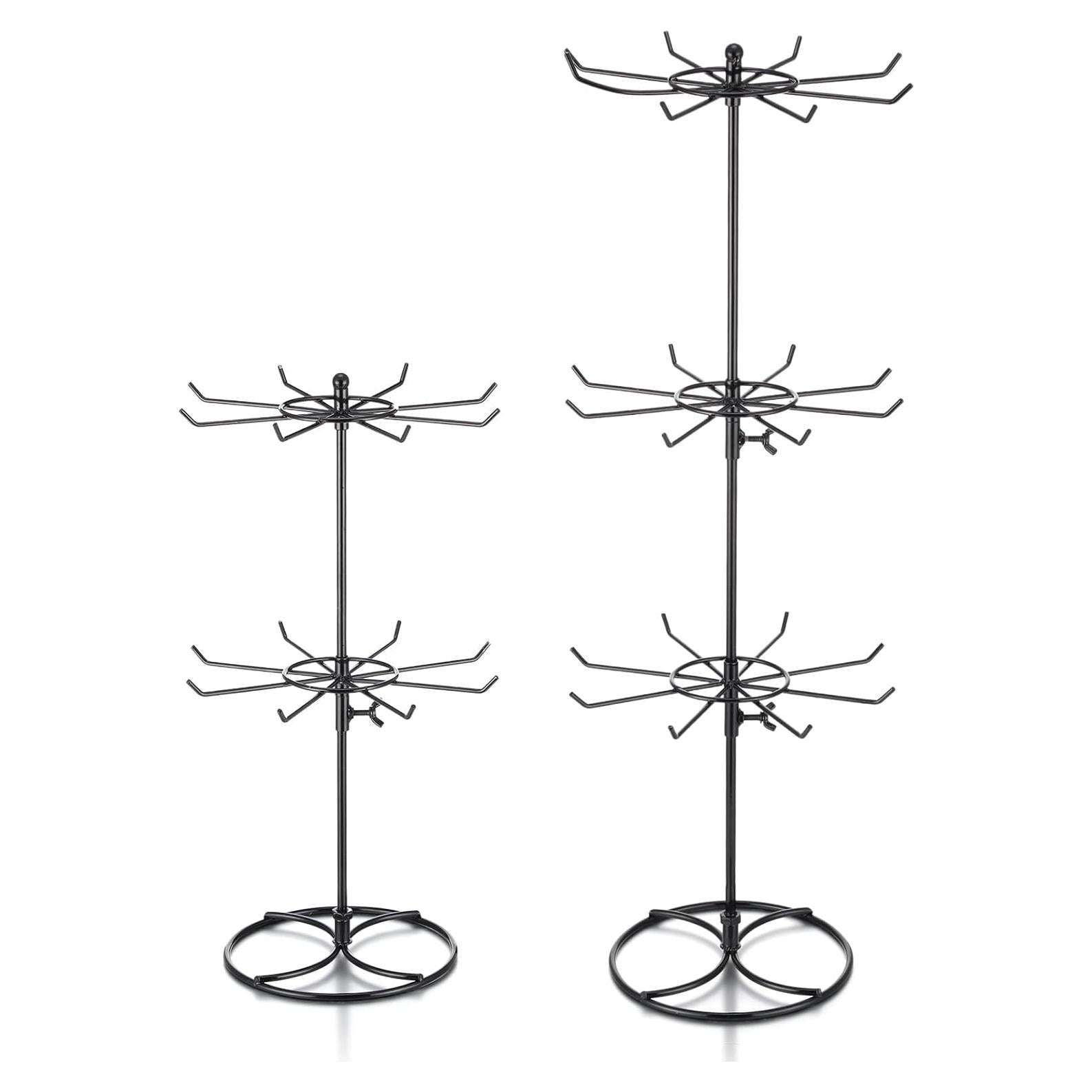 Soporte de Exhibición Rotativo Tandefio 2 Niveles y 3 Niveles