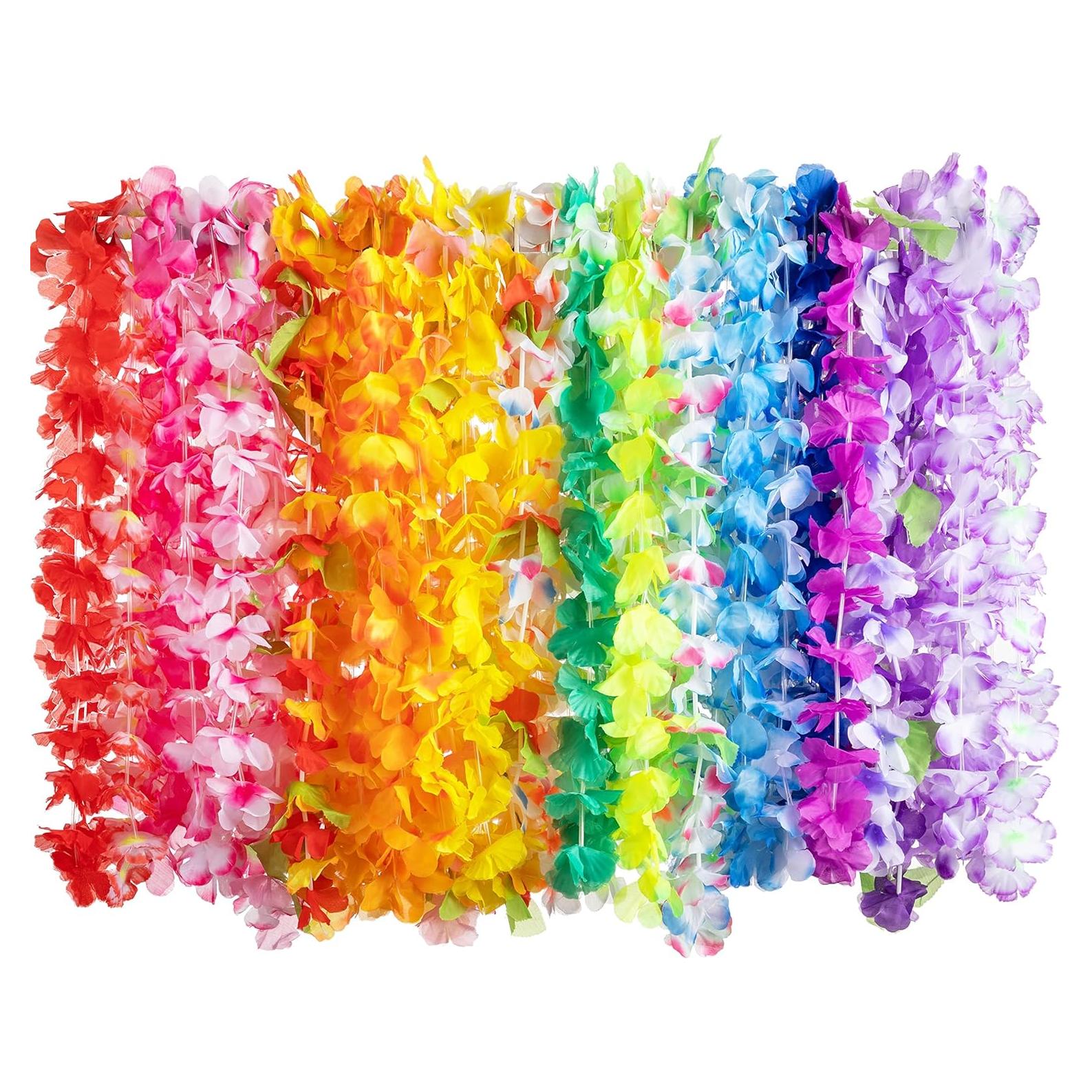 Collares de Flor Hawaianos Joyin 36 Piezas 91.44 cm Fiesta Luau