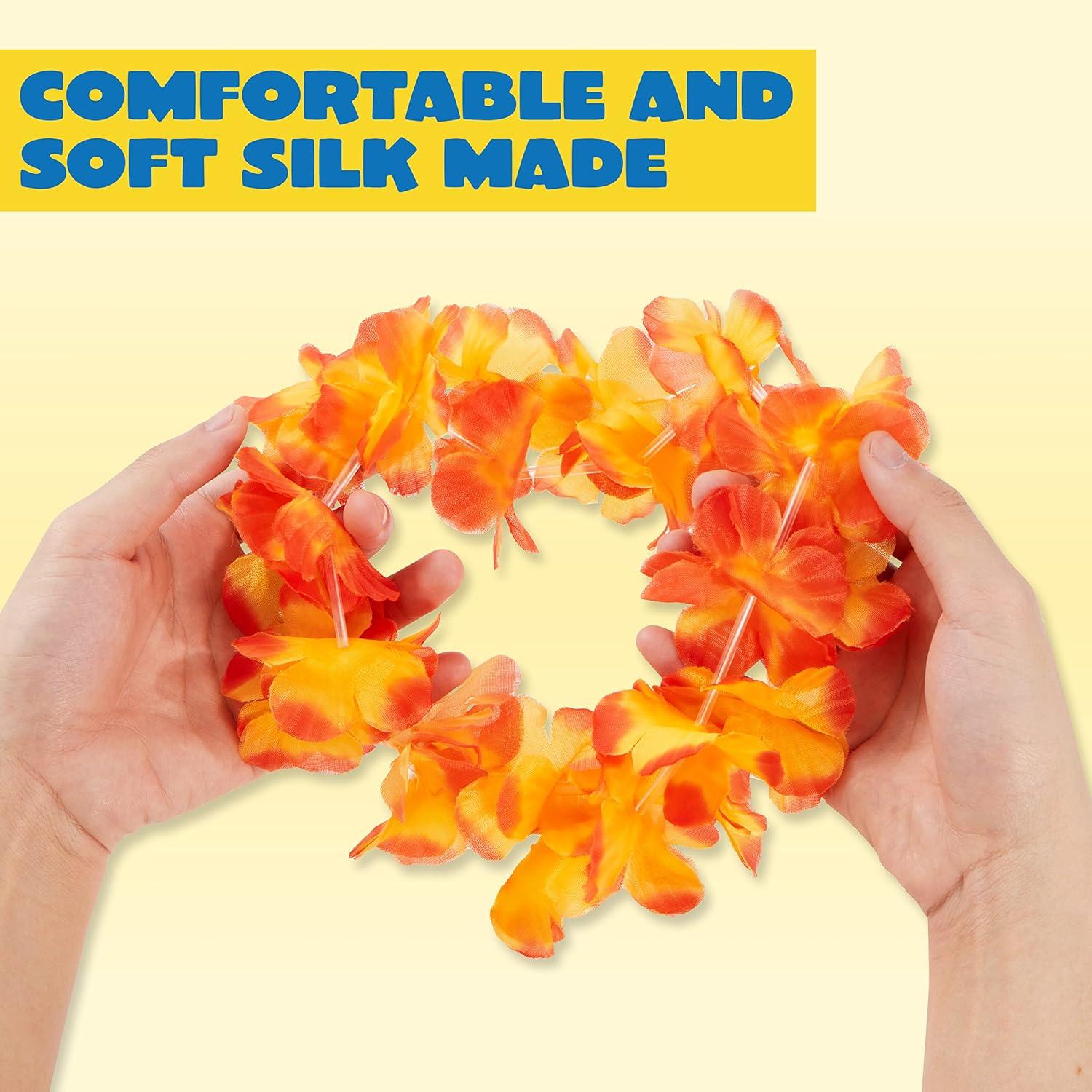 Collares de Flor Hawaianos Joyin 36 Piezas 91.44 cm Fiesta Luau