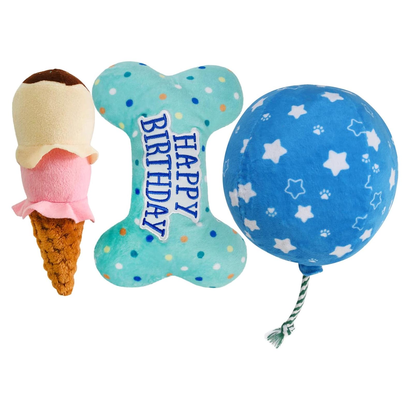 Juguetes de Cumpleaños para Perros Prime Pets - Set de 3