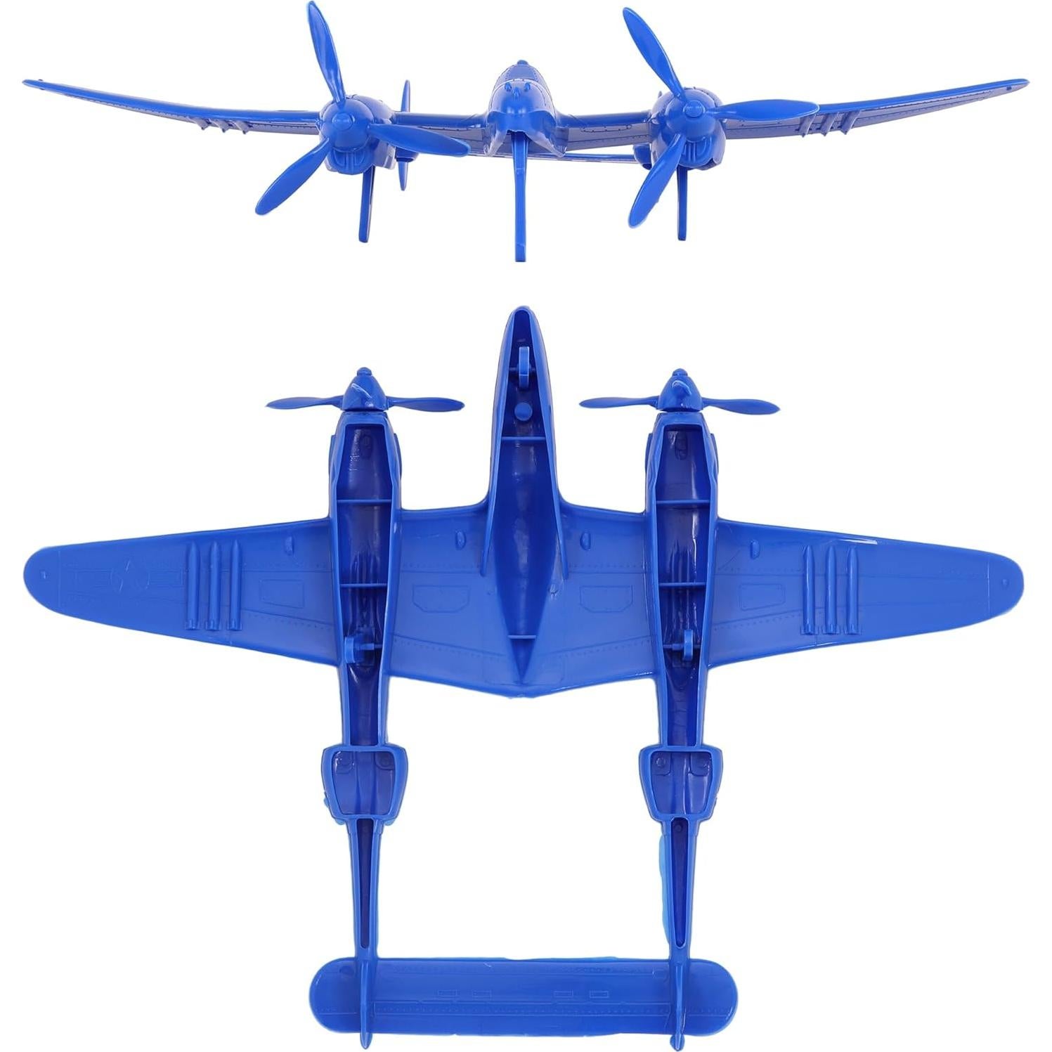 Aviones de Combate TimMee P-38 Lightning Azul 2 Piezas