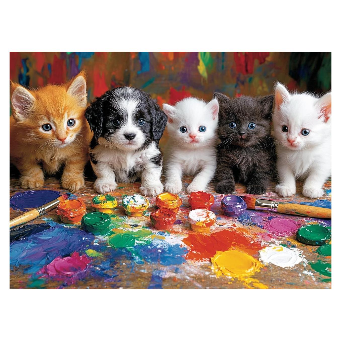 Rompecabezas de 500 Piezas AAABBBCC Perros Cartón Reciclado