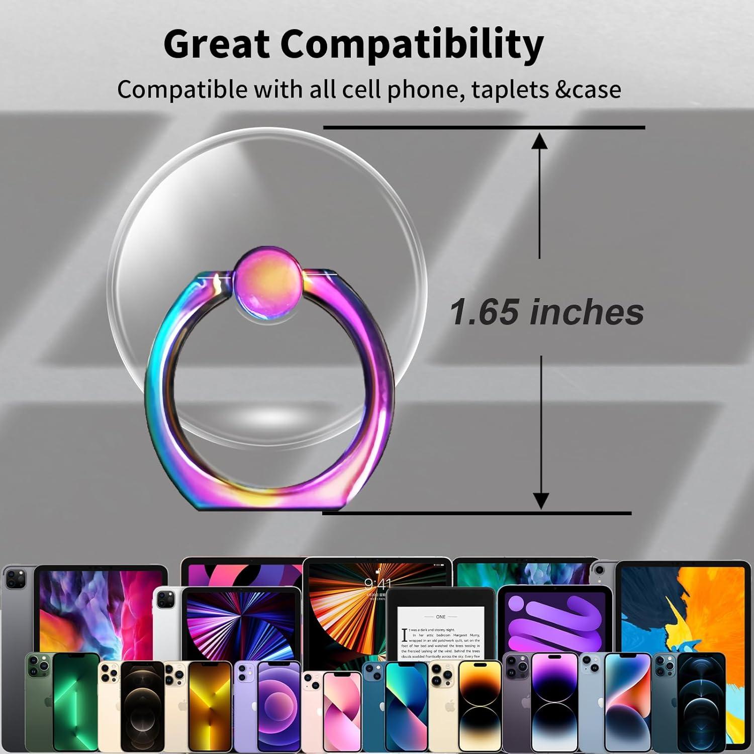 Soporte de Anillo Transparente TACOMEGE 3.81 cm Rotatable