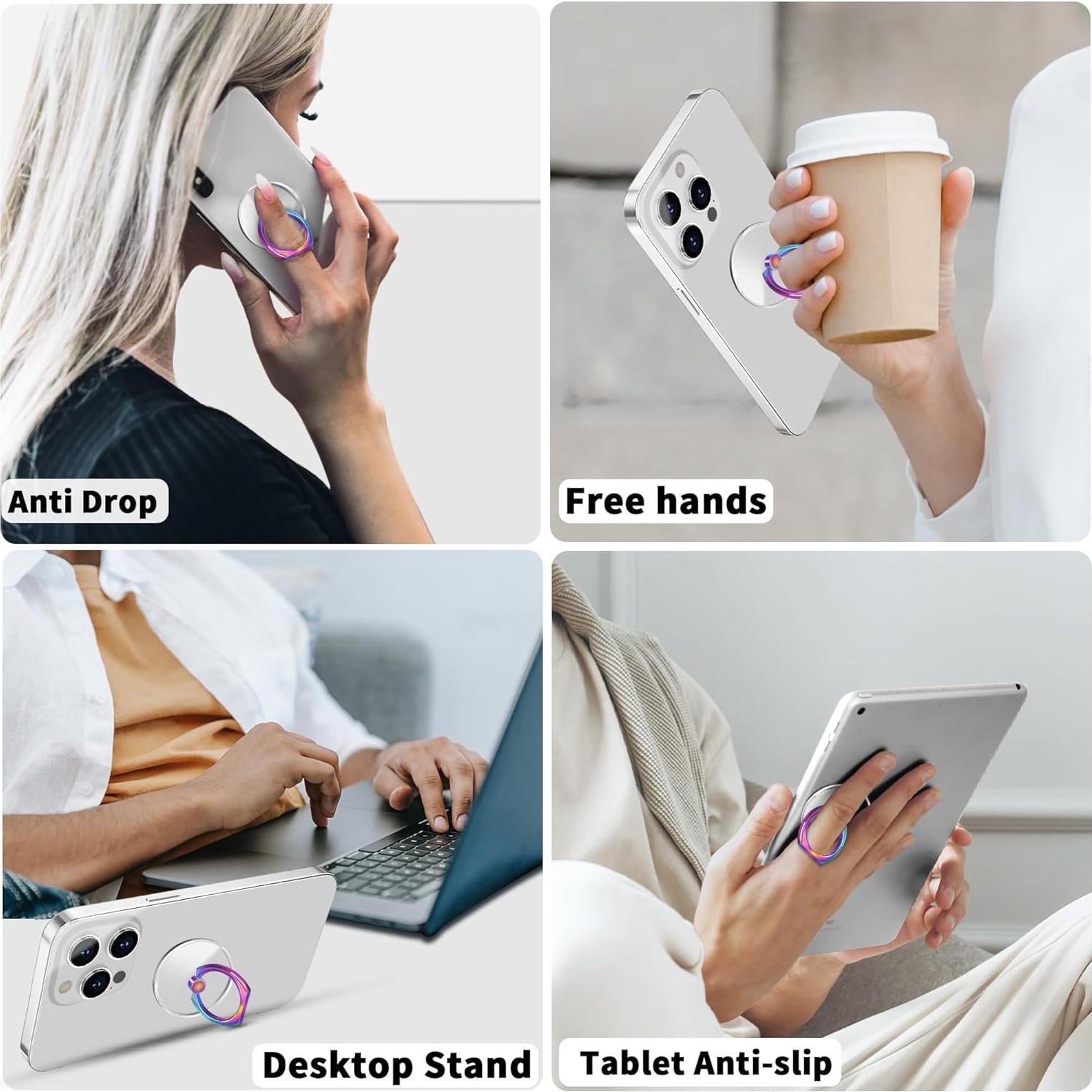 Soporte de Anillo Transparente TACOMEGE 3.81 cm Rotatable