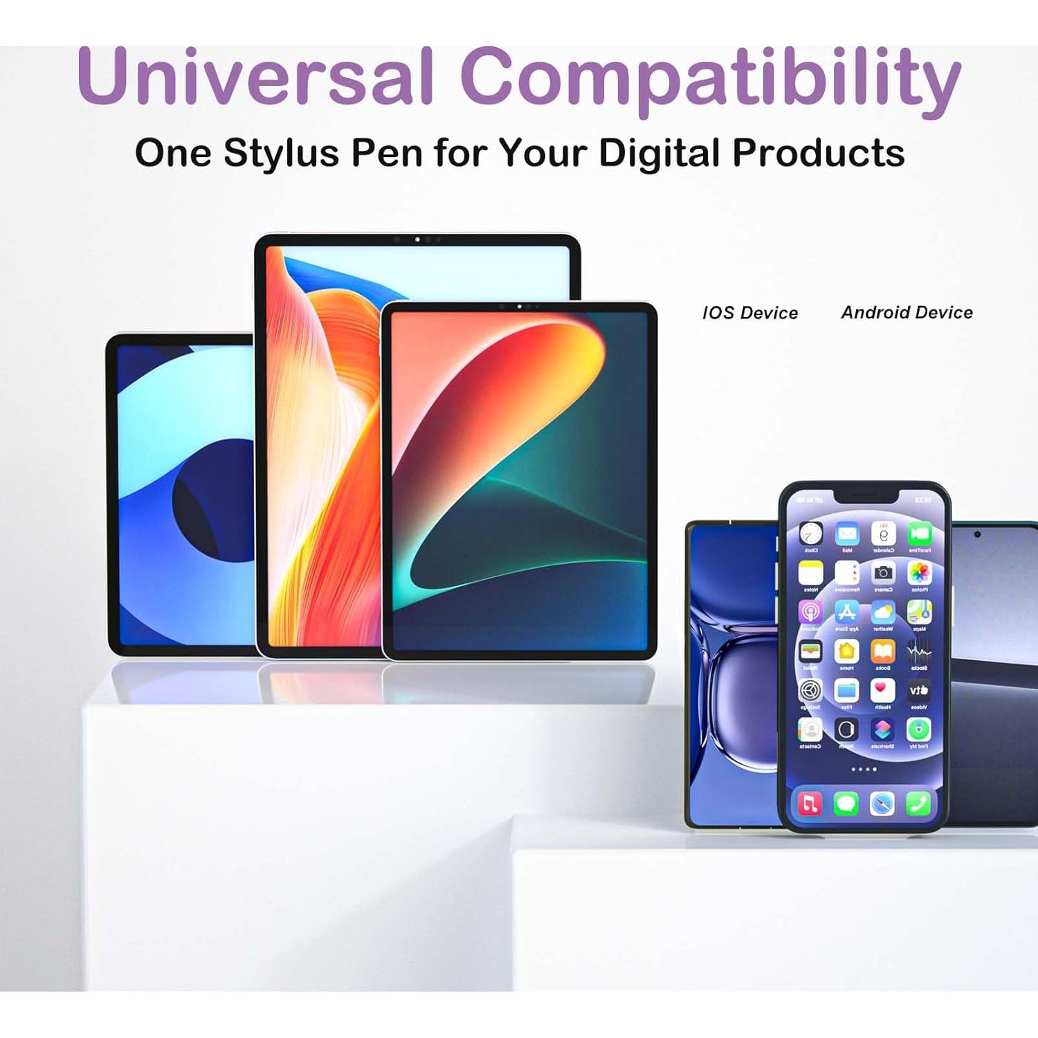 Bolígrafo Estilográfico Universal EFLLVSD Táctil Púrpura