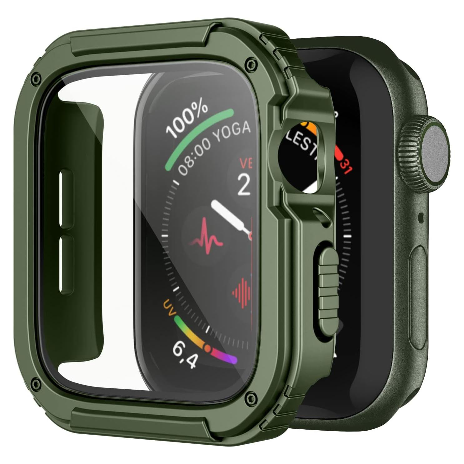Funda Resistente Recoppa para Apple Watch 38mm Verde Militar