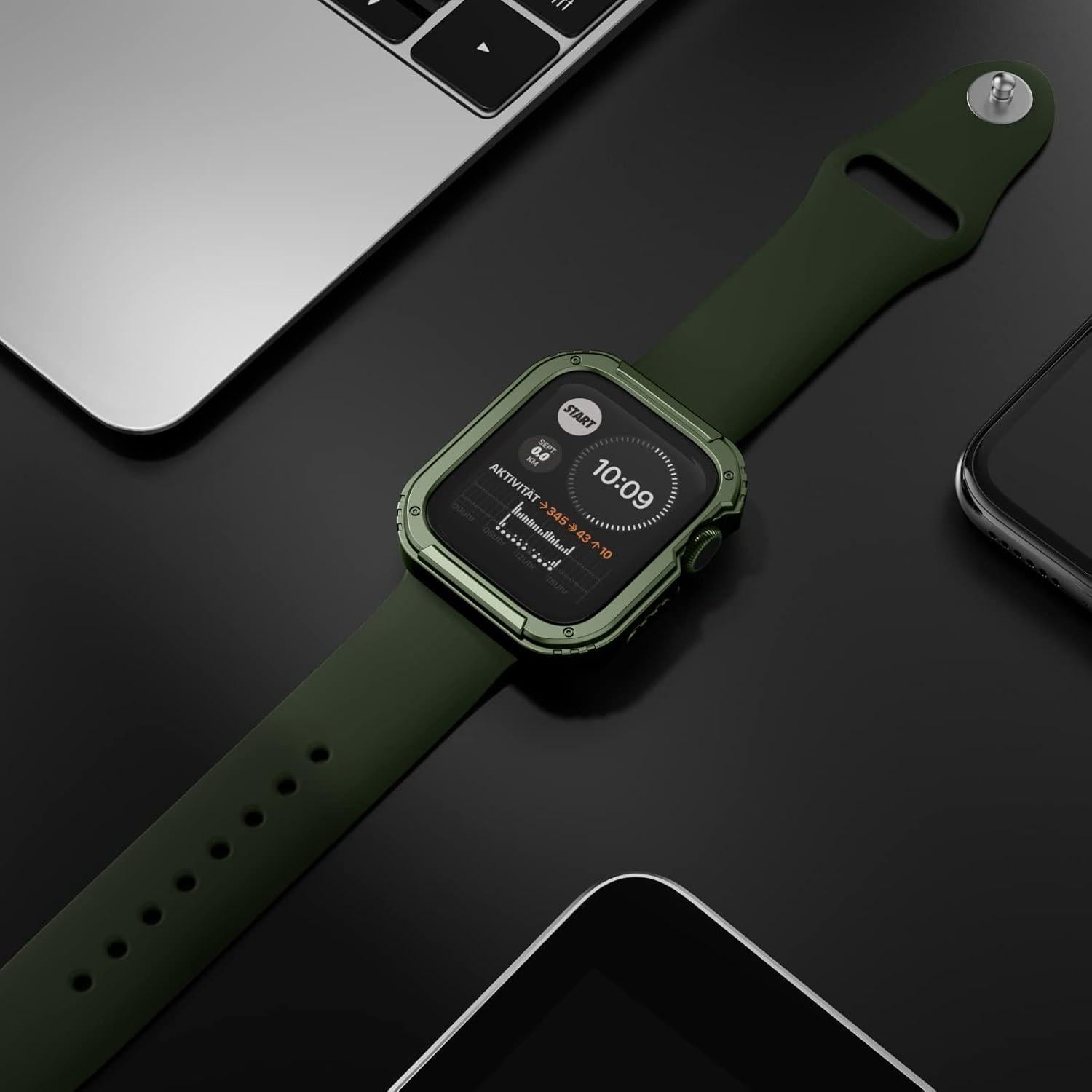 Funda Resistente Recoppa para Apple Watch 38mm Verde Militar