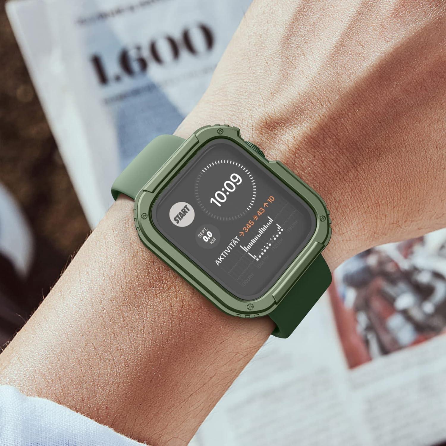 Funda Resistente Recoppa para Apple Watch 38mm Verde Militar