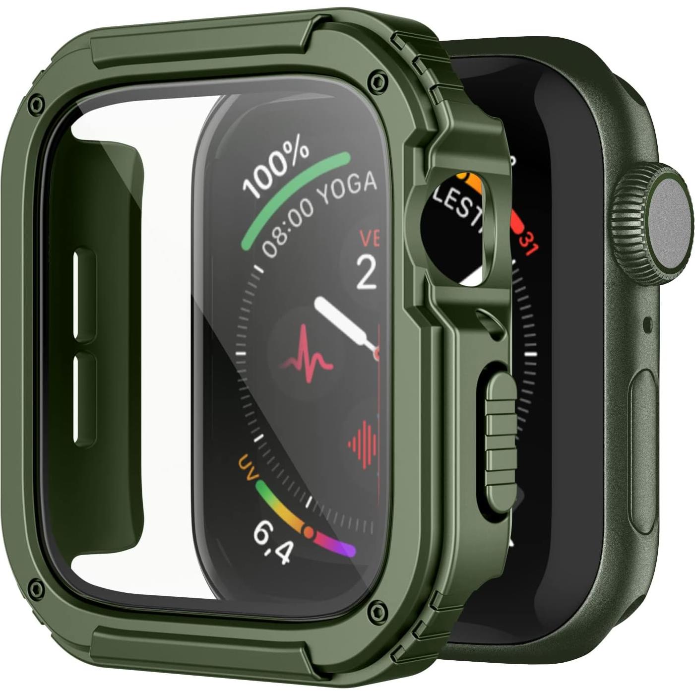 Funda Resistente Recoppa para Apple Watch 38mm Verde Militar