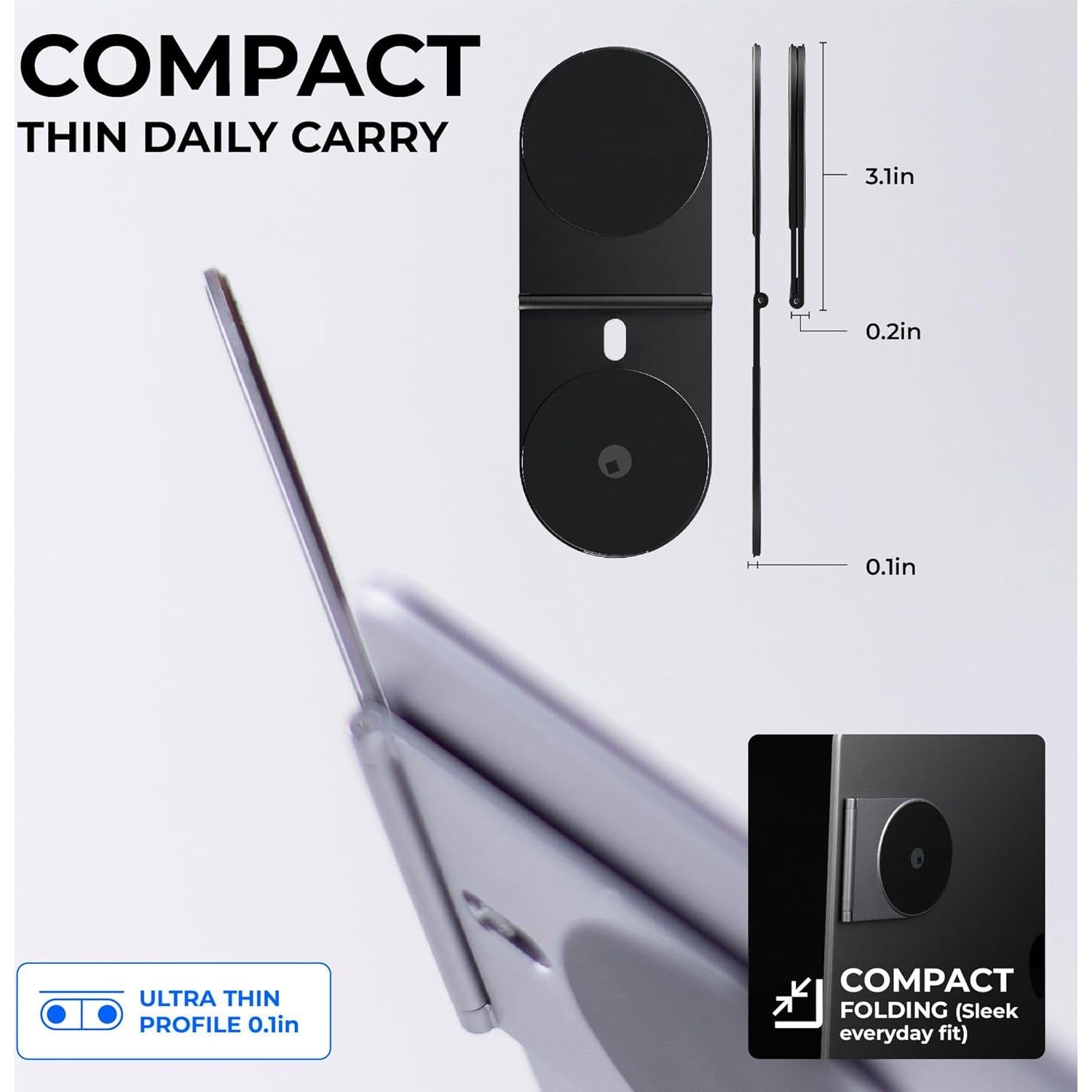 Soporte Magnético Rolling Square Edge Pro Core - Negro