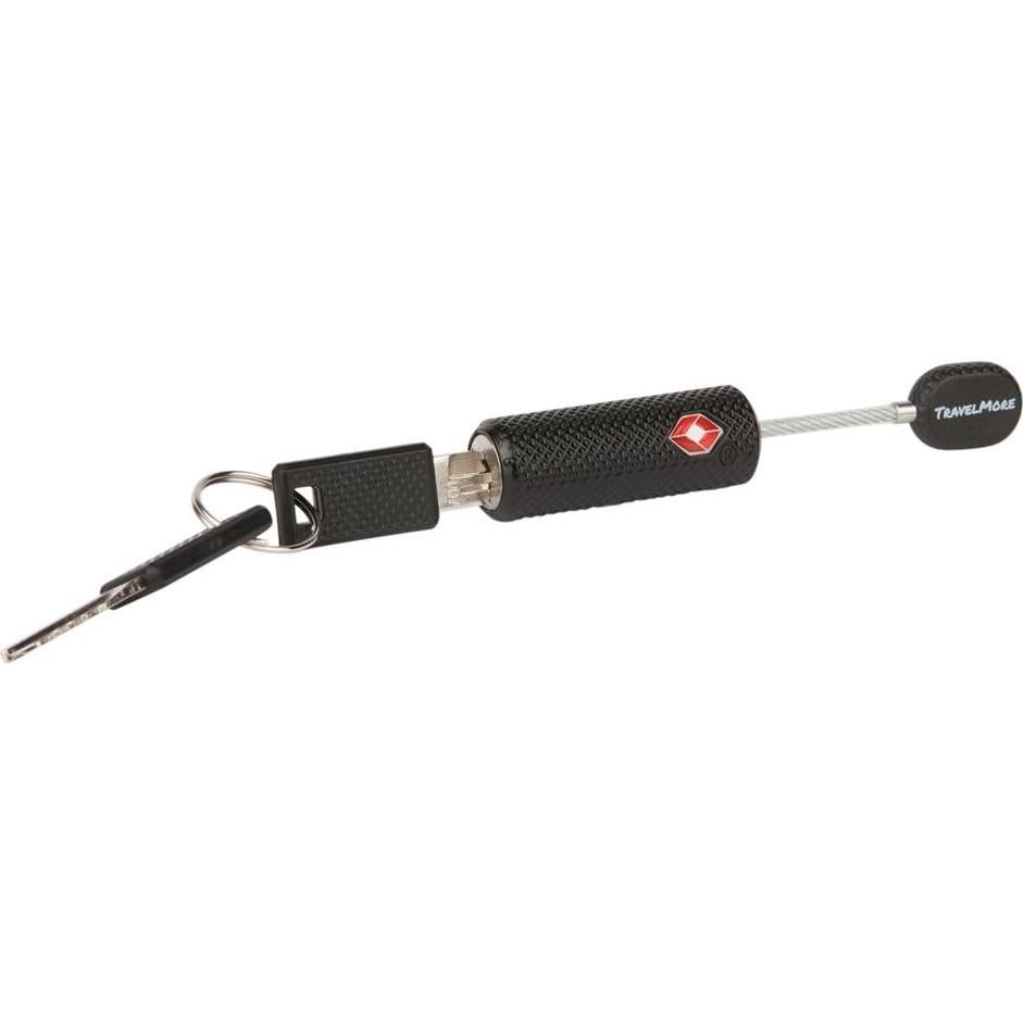 Candado de Equipaje TSA TravelMore con Llave - Negro