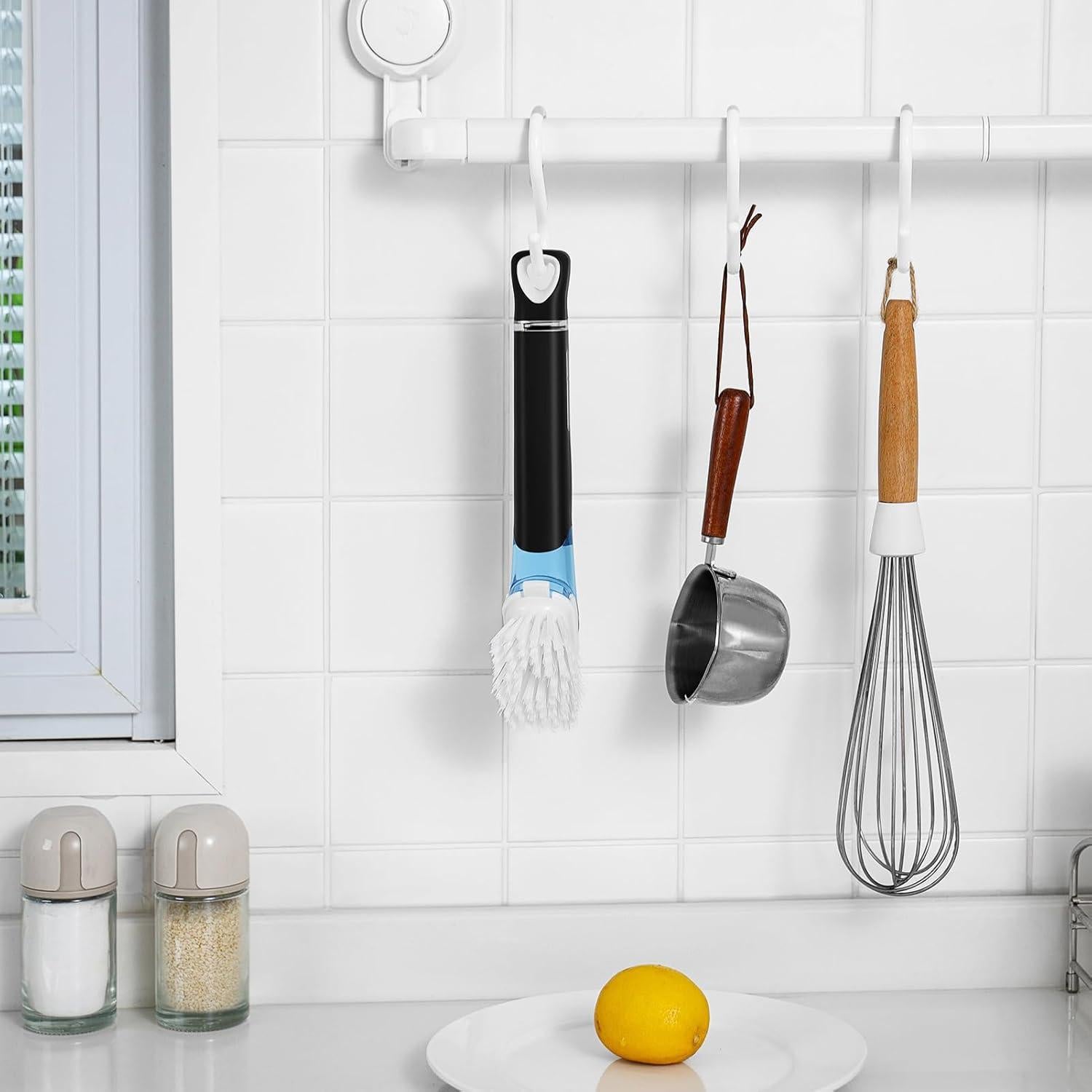 Cepillos de Platos SUBEKYU con Dispensador de Jabón 2P Negro