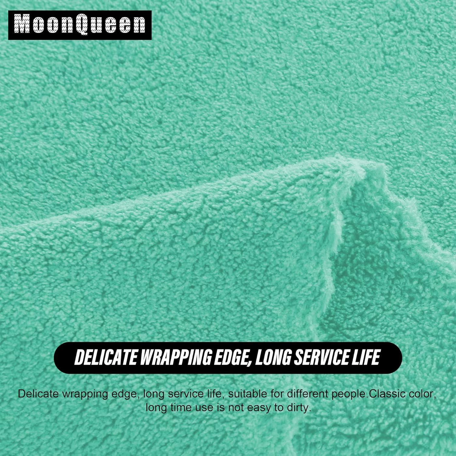 Juego de Toallas de Mano MOONQUEEN 72 Unidades 30x30 cm Verde Aqua