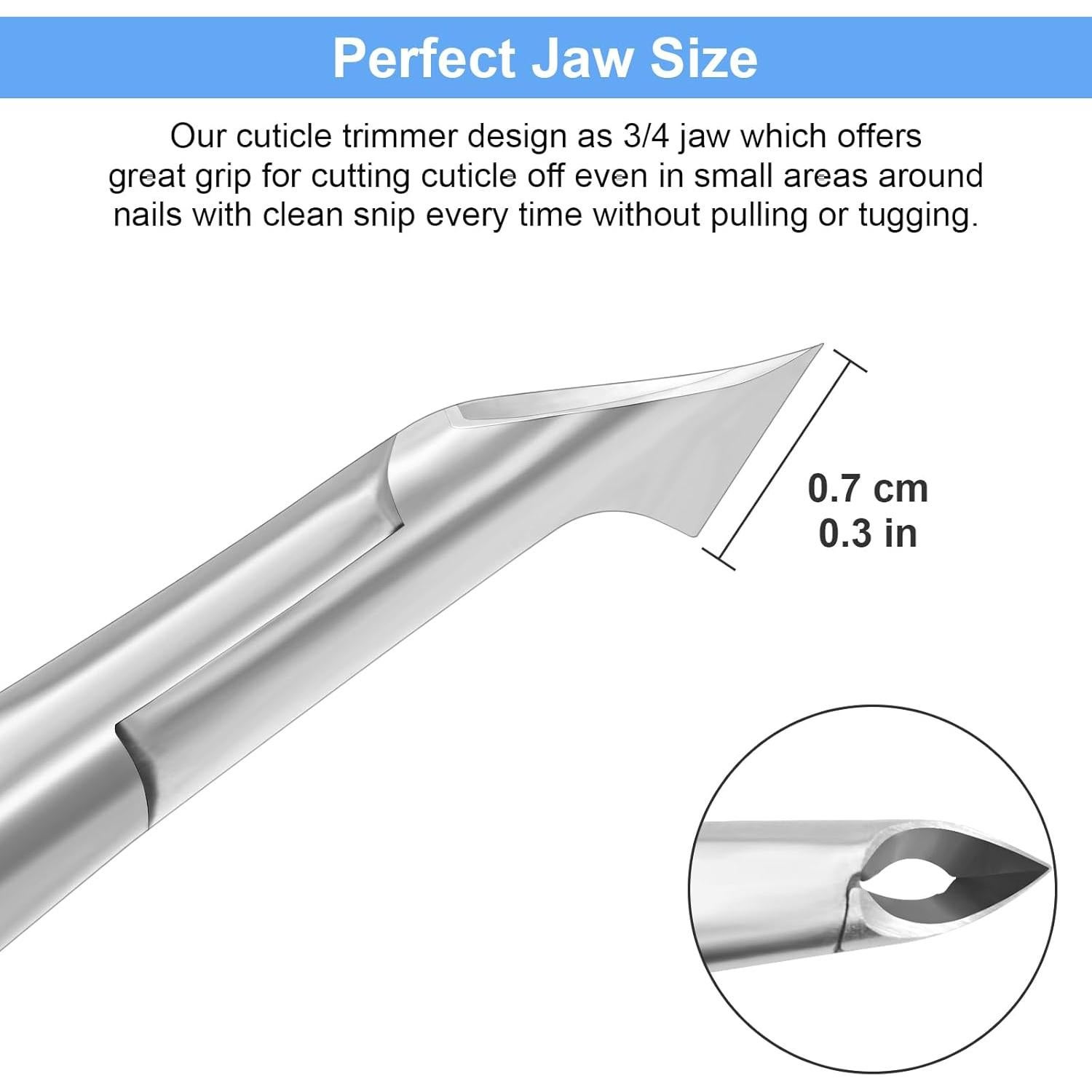 Cortador de Cutículas CGBE con Mango Antideslizante - Blanco