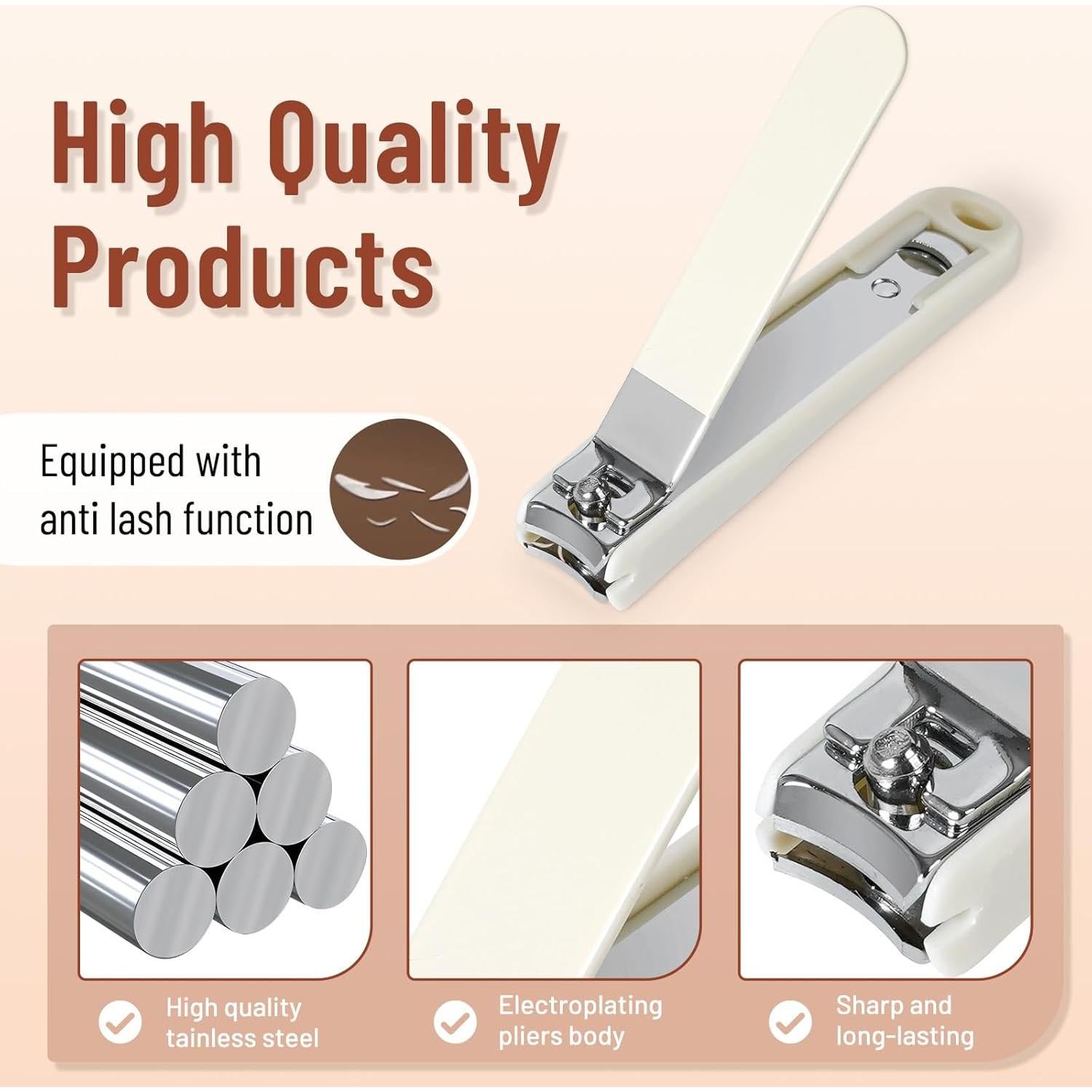 Juego de Cortauñas 7 Piezas SHANCHAHUA Acero Inoxidable