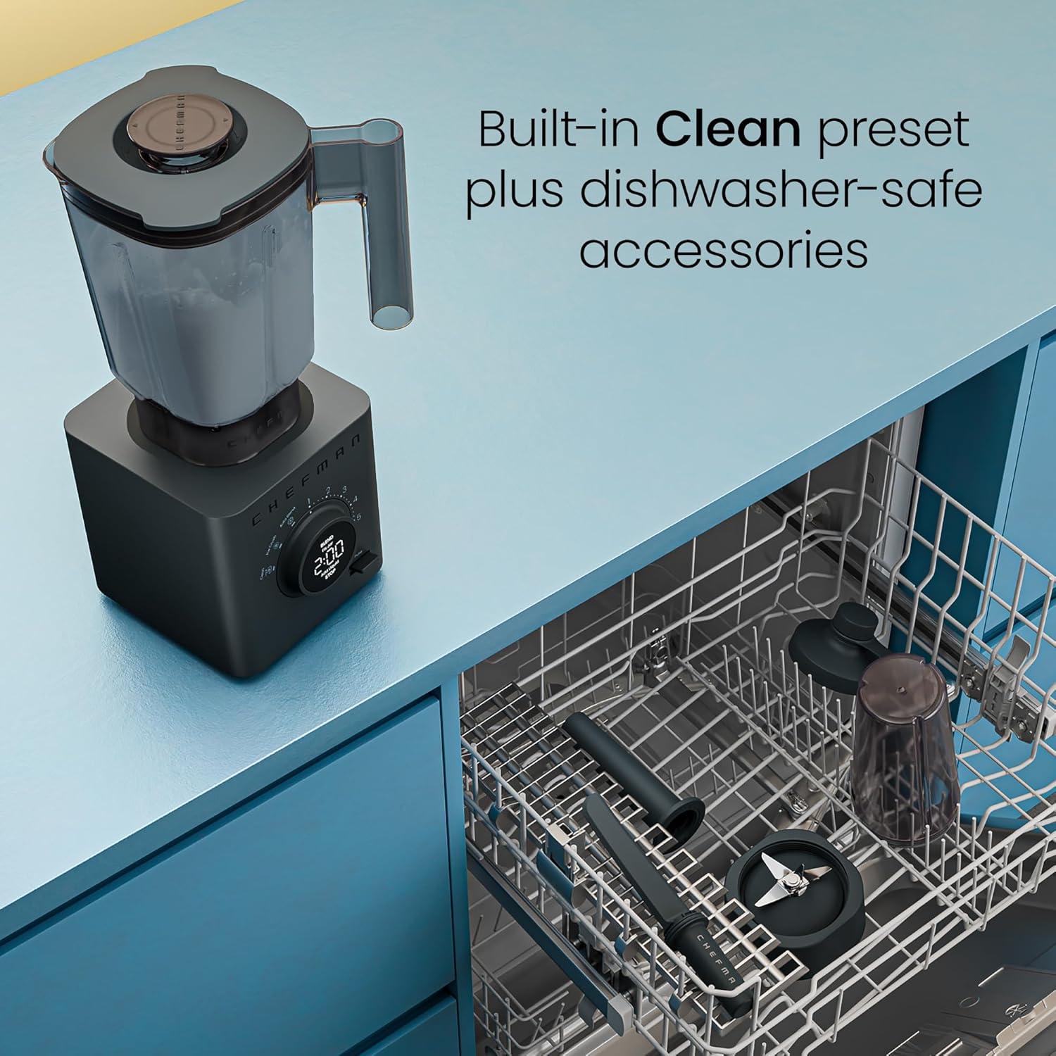 Licuadora Chefman Obliterator 1.32L 1380W con Tarro de Viaje