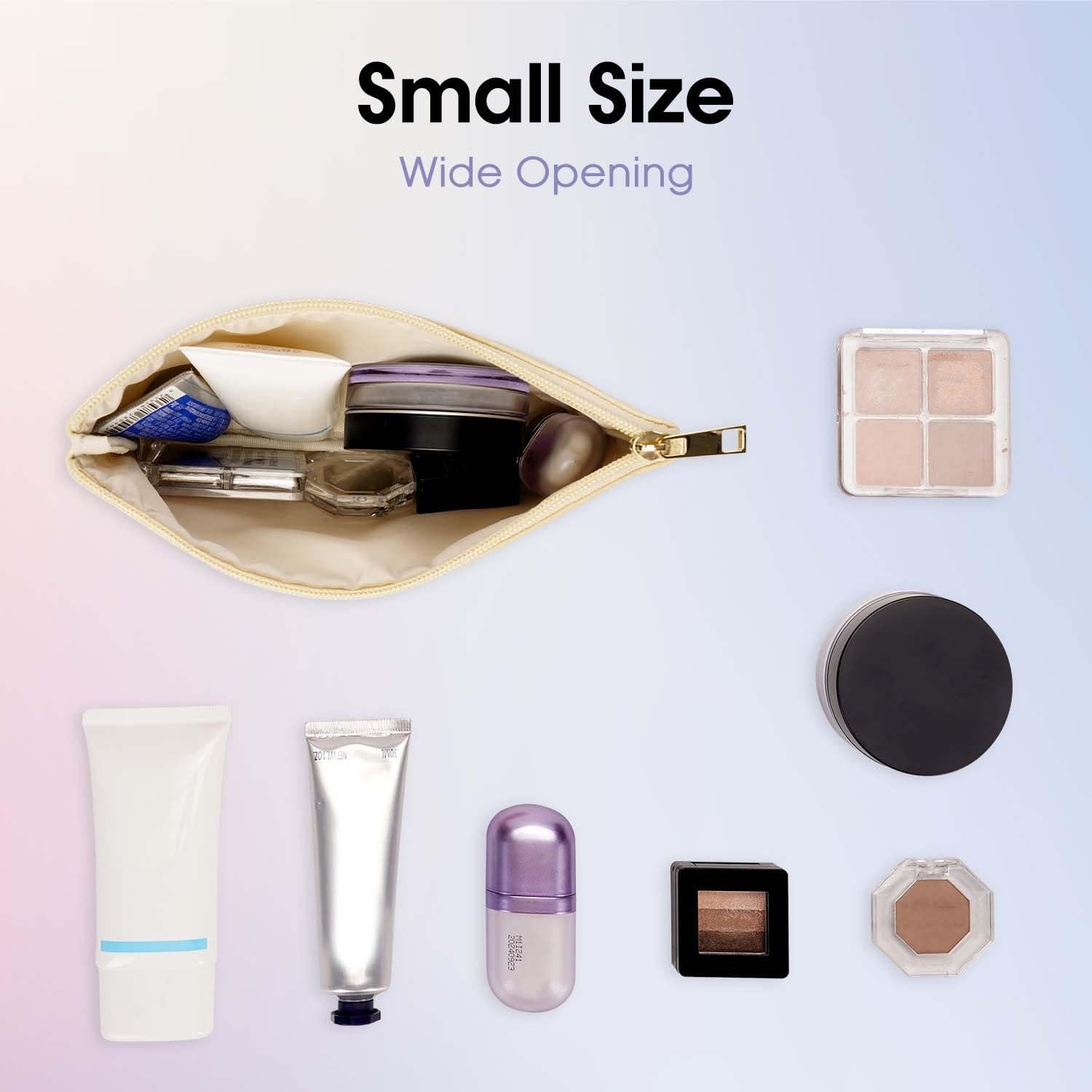 Bolsa de Maquillaje Wandering Nature 2 Paquetes Piel Vegana Beige