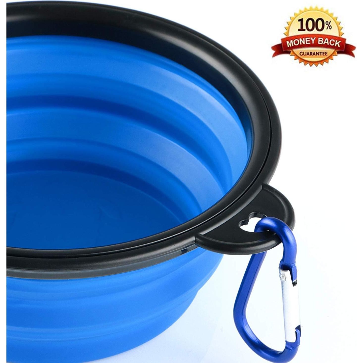 3 Tazones Plegables de Silicona para Perros MXZONE 355 ml