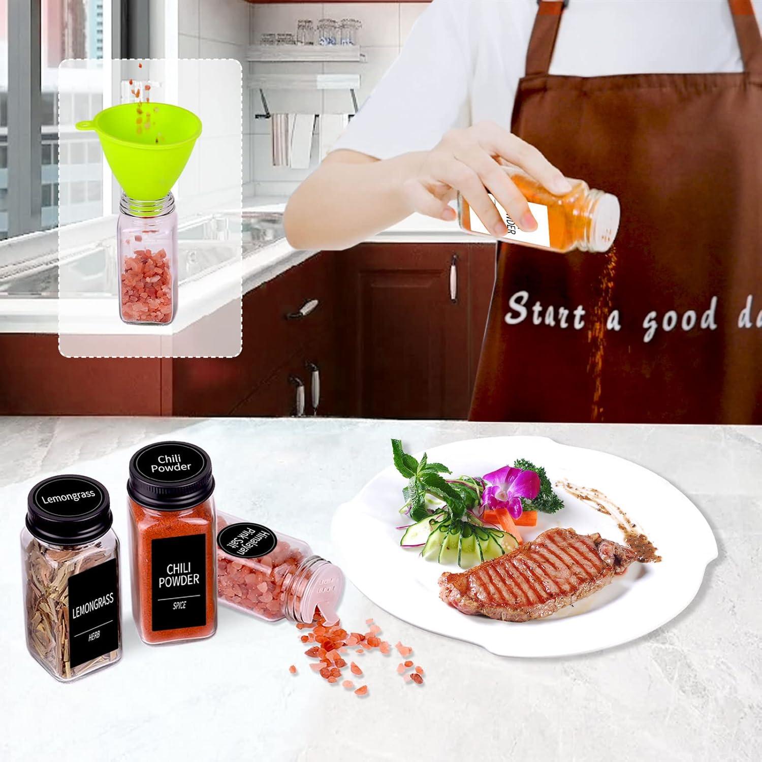 Frascos de Especias Churboro 25 Piezas 118ml con Etiquetas