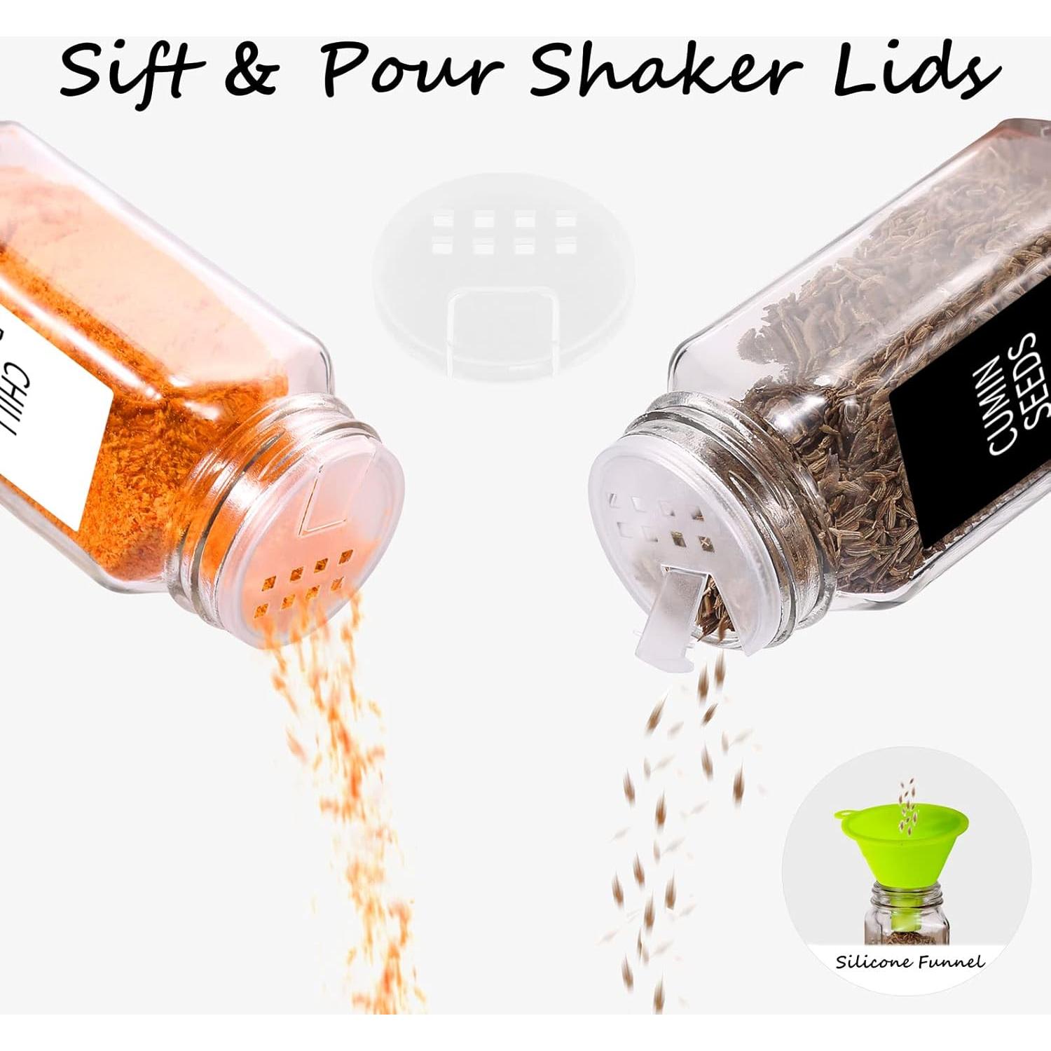 Frascos de Especias Churboro 25 Piezas 118ml con Etiquetas