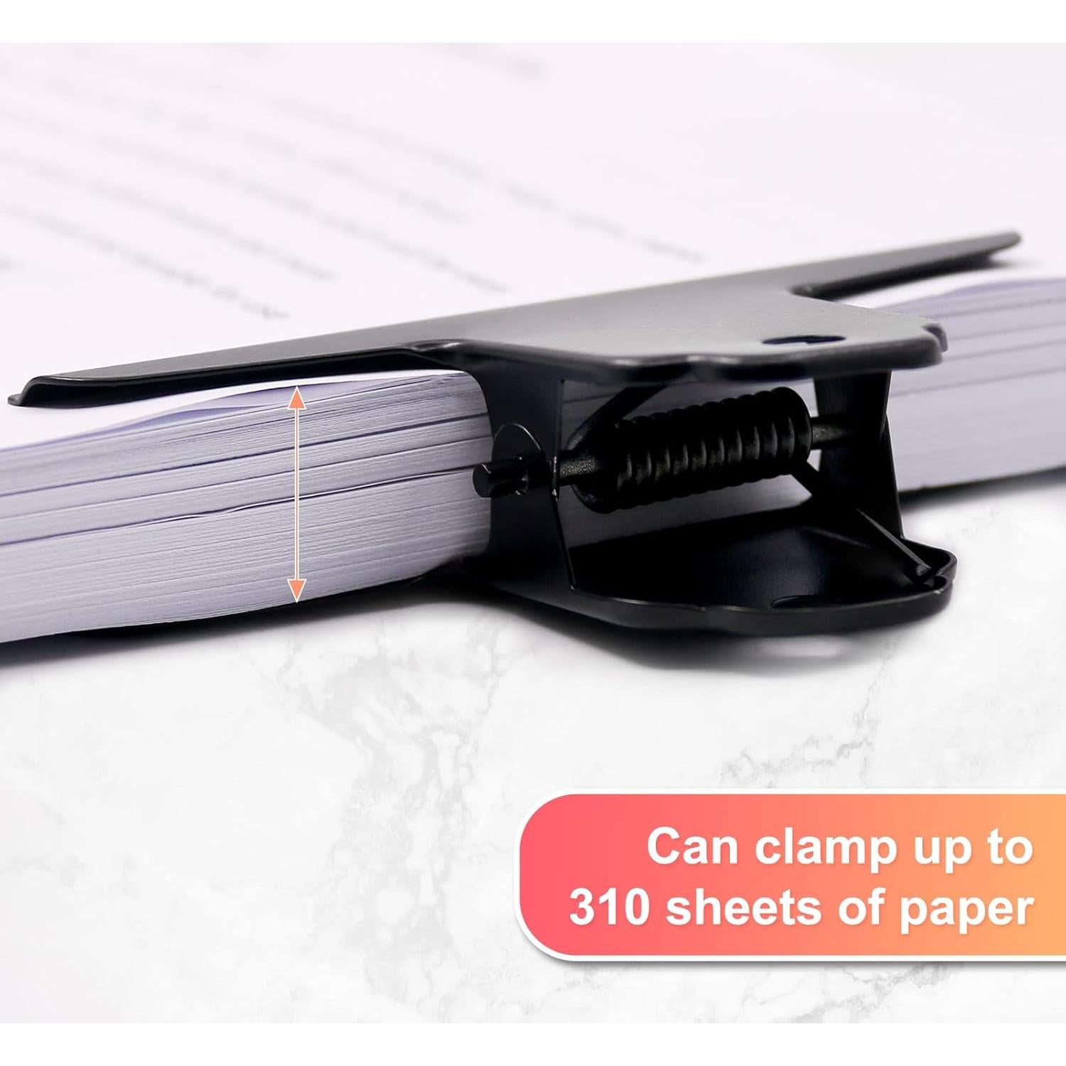 Clips de Metal Bulldog Coideal Negros 10 Pcs 10 cm Grandes