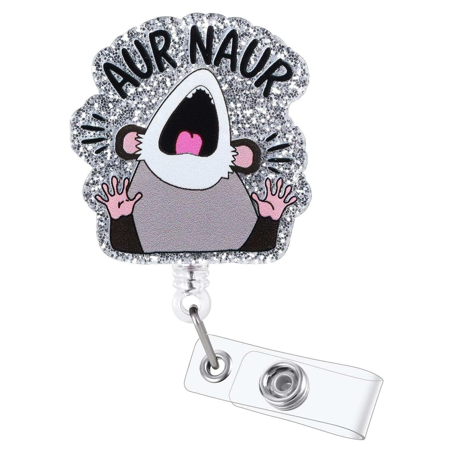 Insignia Divertida de Enfermera BVIIE con Clip Retráctil