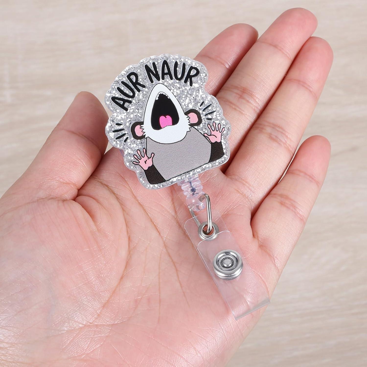 Insignia Divertida de Enfermera BVIIE con Clip Retráctil