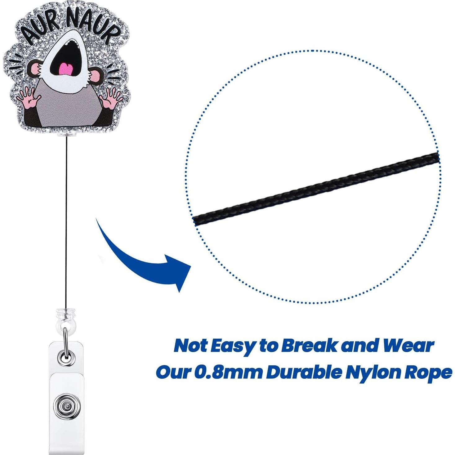 Insignia Divertida de Enfermera BVIIE con Clip Retráctil