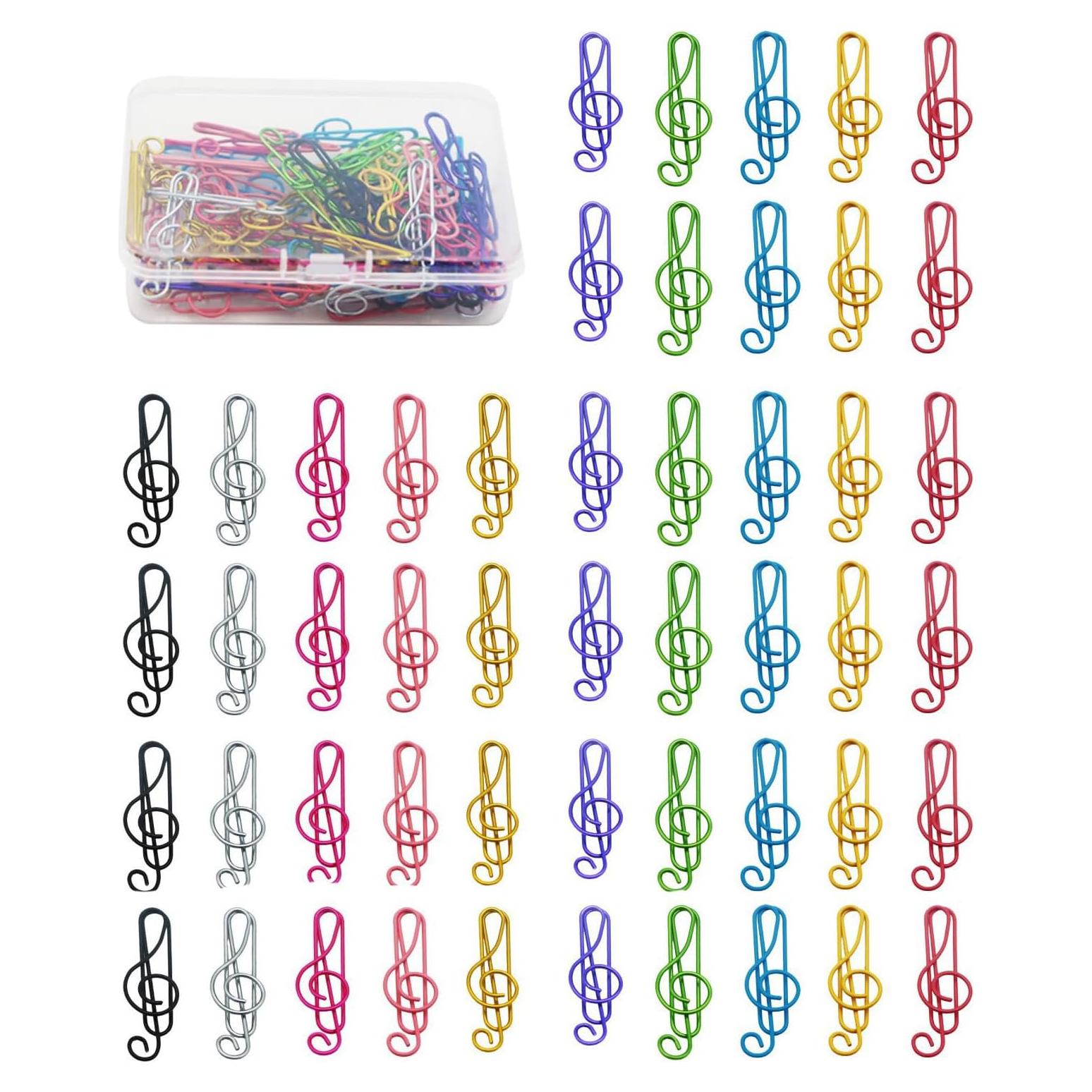 Clip de Papel Grande Makanu 40mm Multicolores 50 Pcs