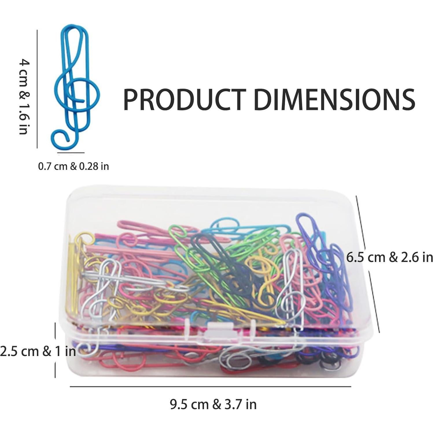 Clip de Papel Grande Makanu 40mm Multicolores 50 Pcs