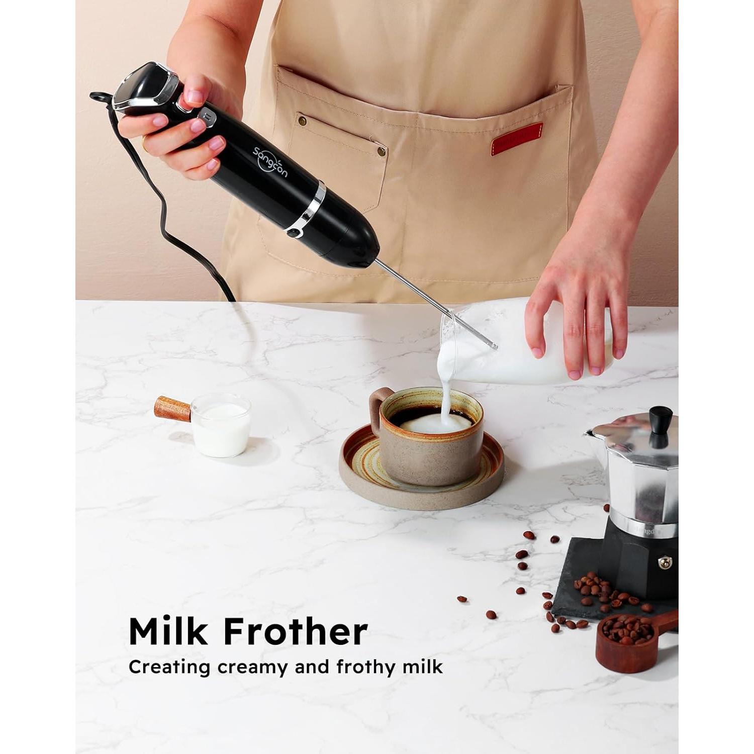 Batidora de Mano Sangcon 3 en 1 400W con Accesorios - Negro