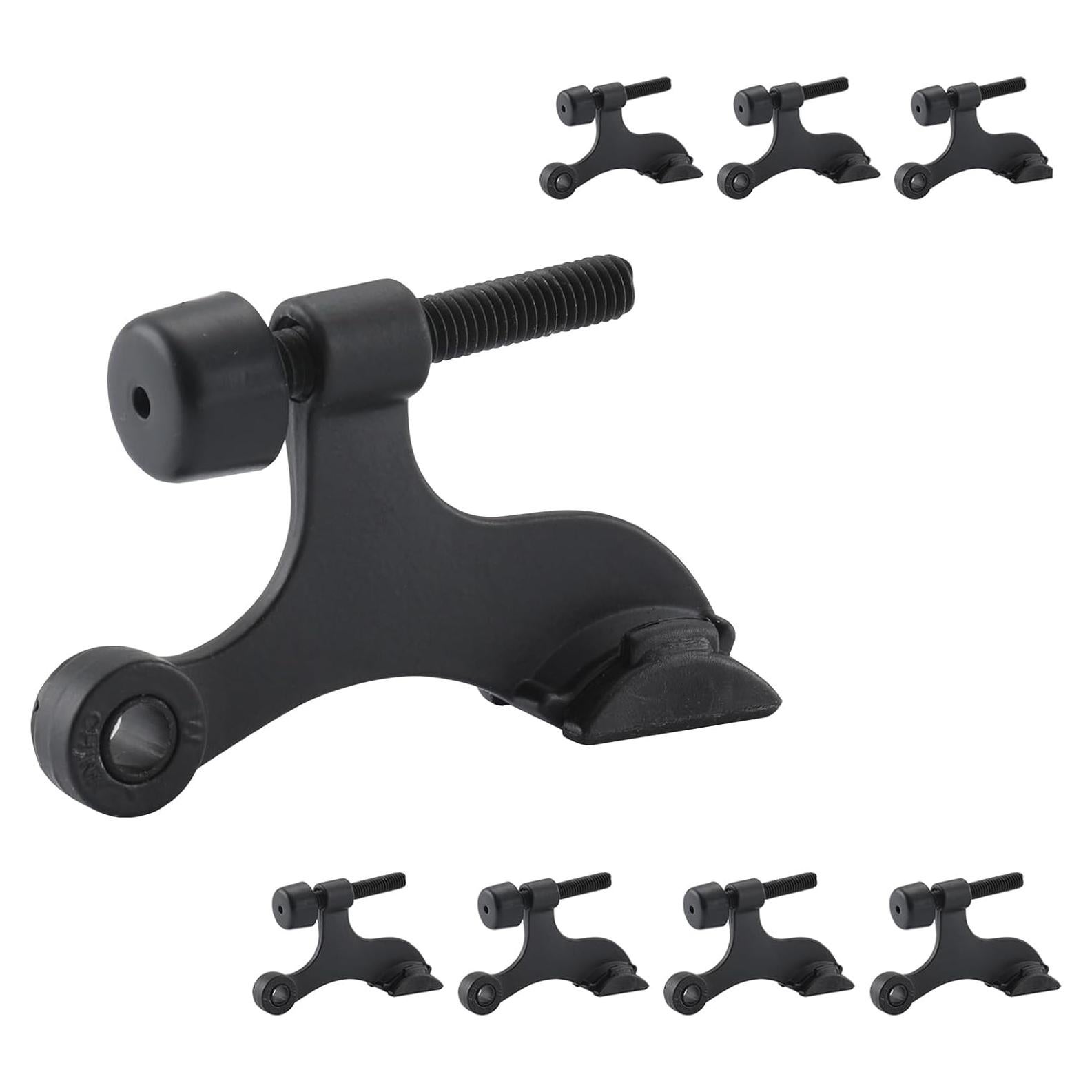 Paradas de Puerta con Pin de Bisagra Home Master 8 Pack Negro