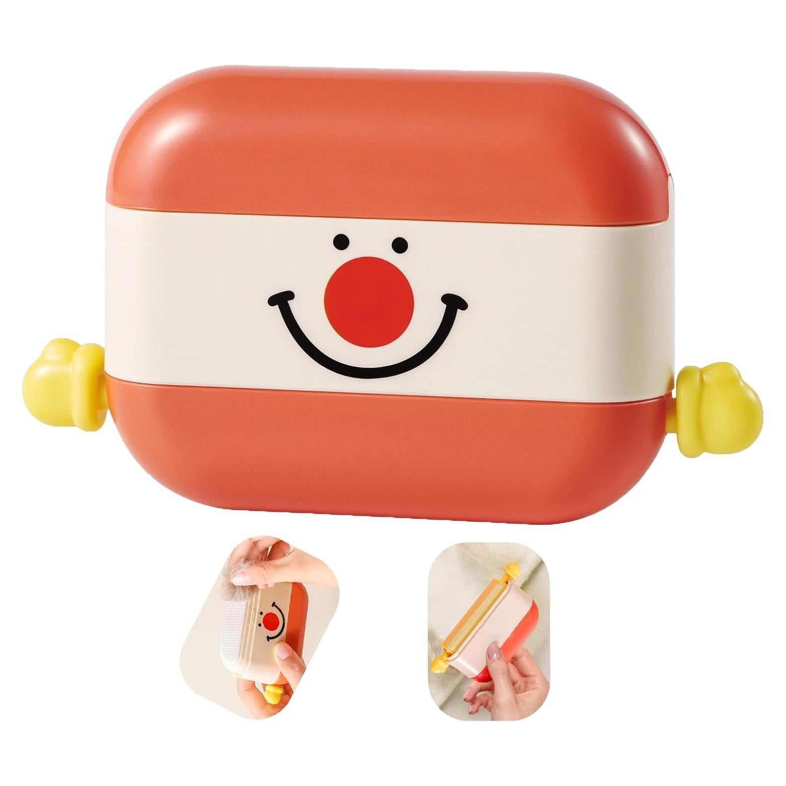 Rodillo de Pelusa Mini Reutilizable JXMLTT Rojo 17cm