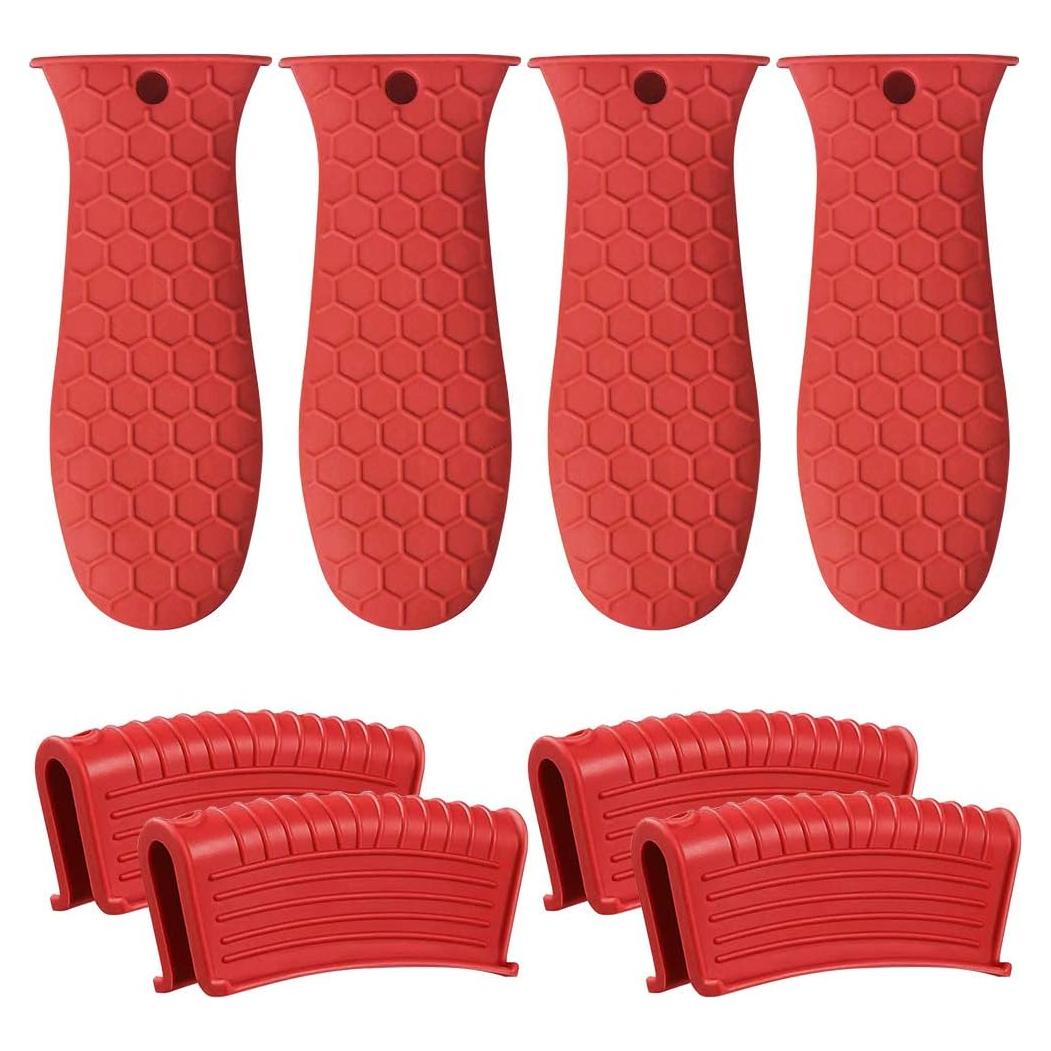 Paquete de 8 Cubiertas de Mango de Silicona BEEK Antideslizantes