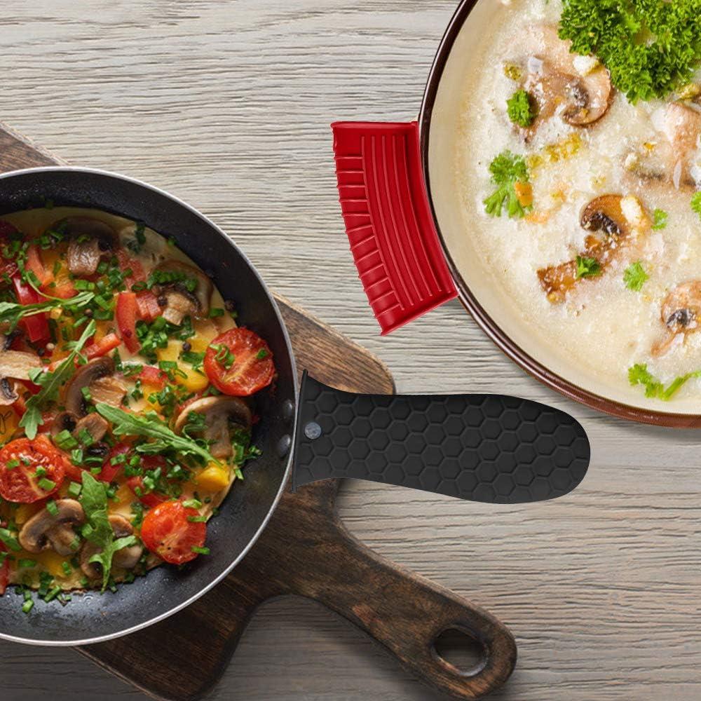 Paquete de 8 Cubiertas de Mango de Silicona BEEK Antideslizantes