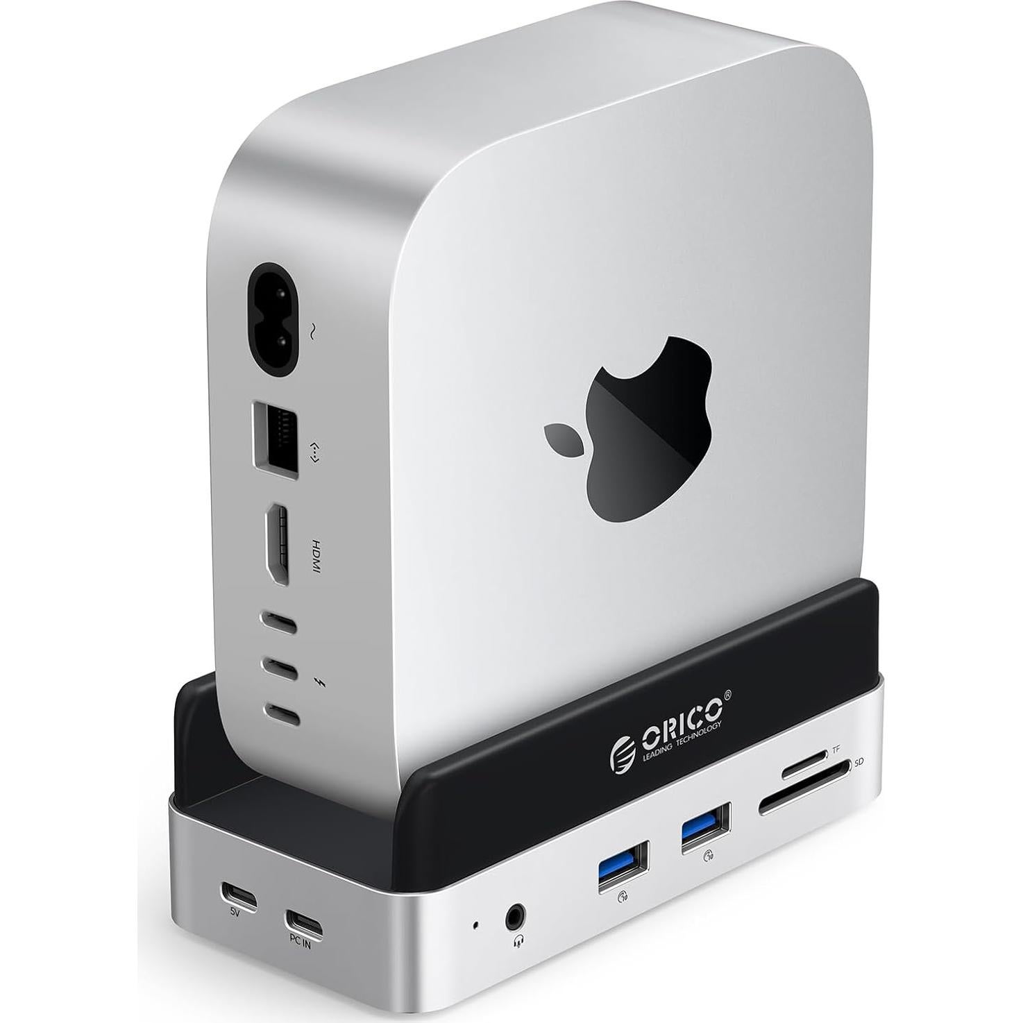 Dock y Soporte ORICO para Mac mini M4 con Enclosure M.2 SSD